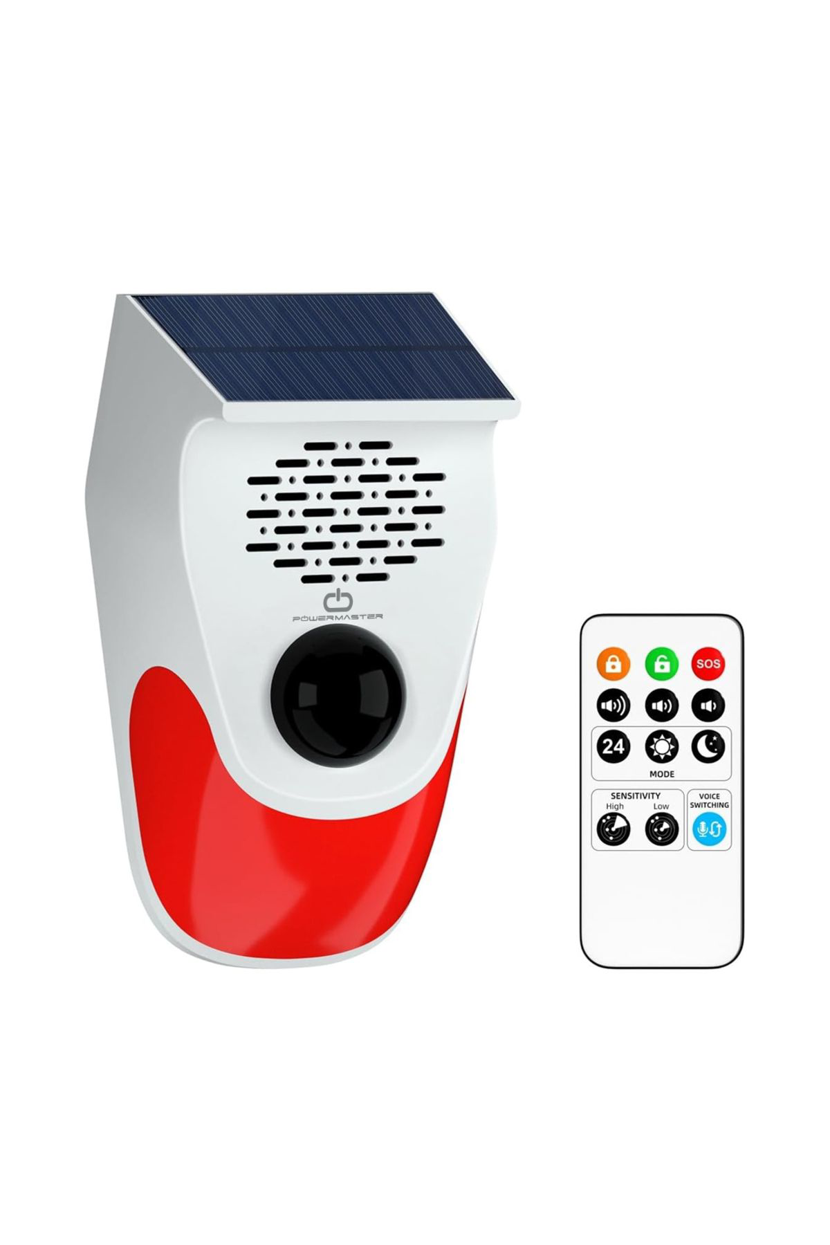 Robotrend Pm-26240 Kumandali Solar Sesli İşikli 120Db Alarm Sistemi
