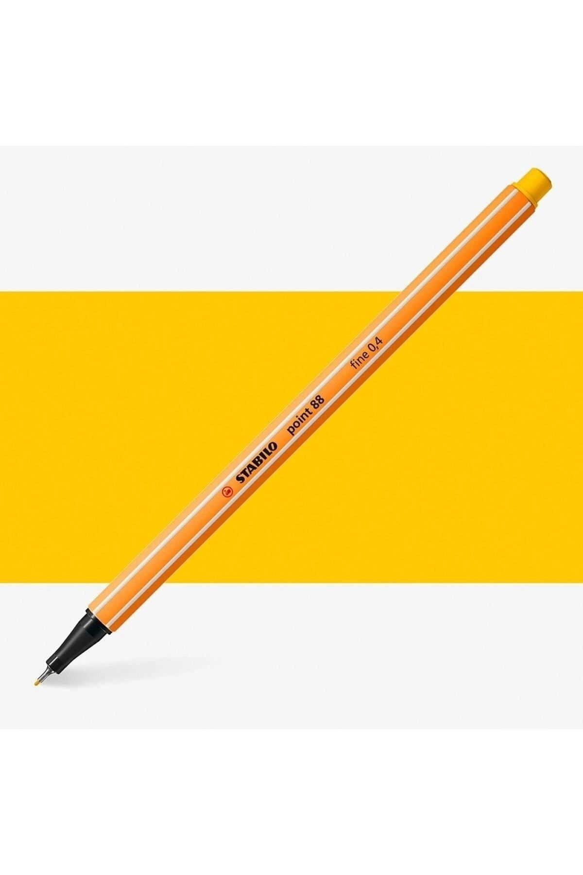 Stabilo Point 88 Fineliner Pen 0.4Mm İnce Keçe Uçlu Kalem Sari