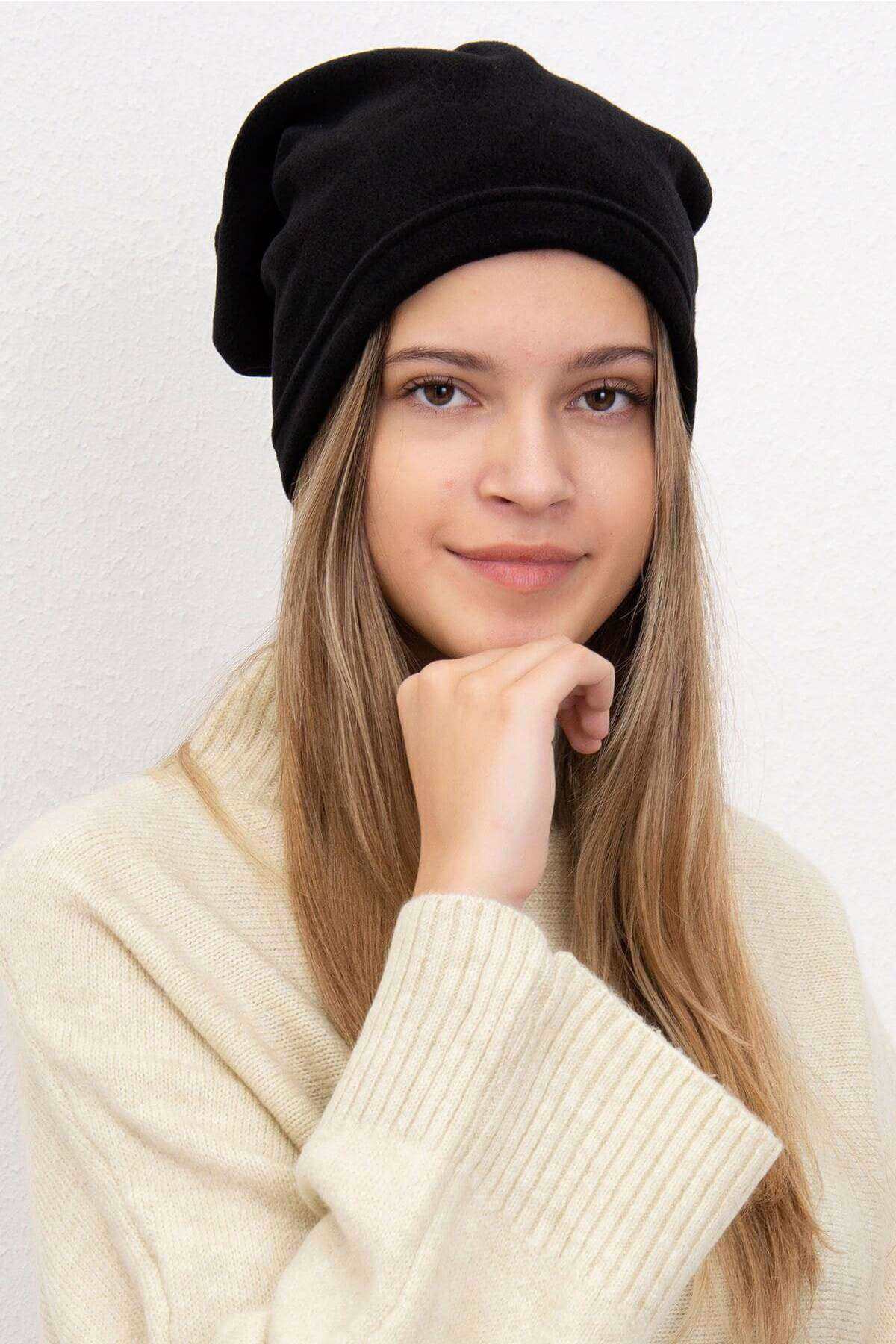 Just Cheap Store Polar Unisex İpli Bere Ve Boyunluk Siyah
