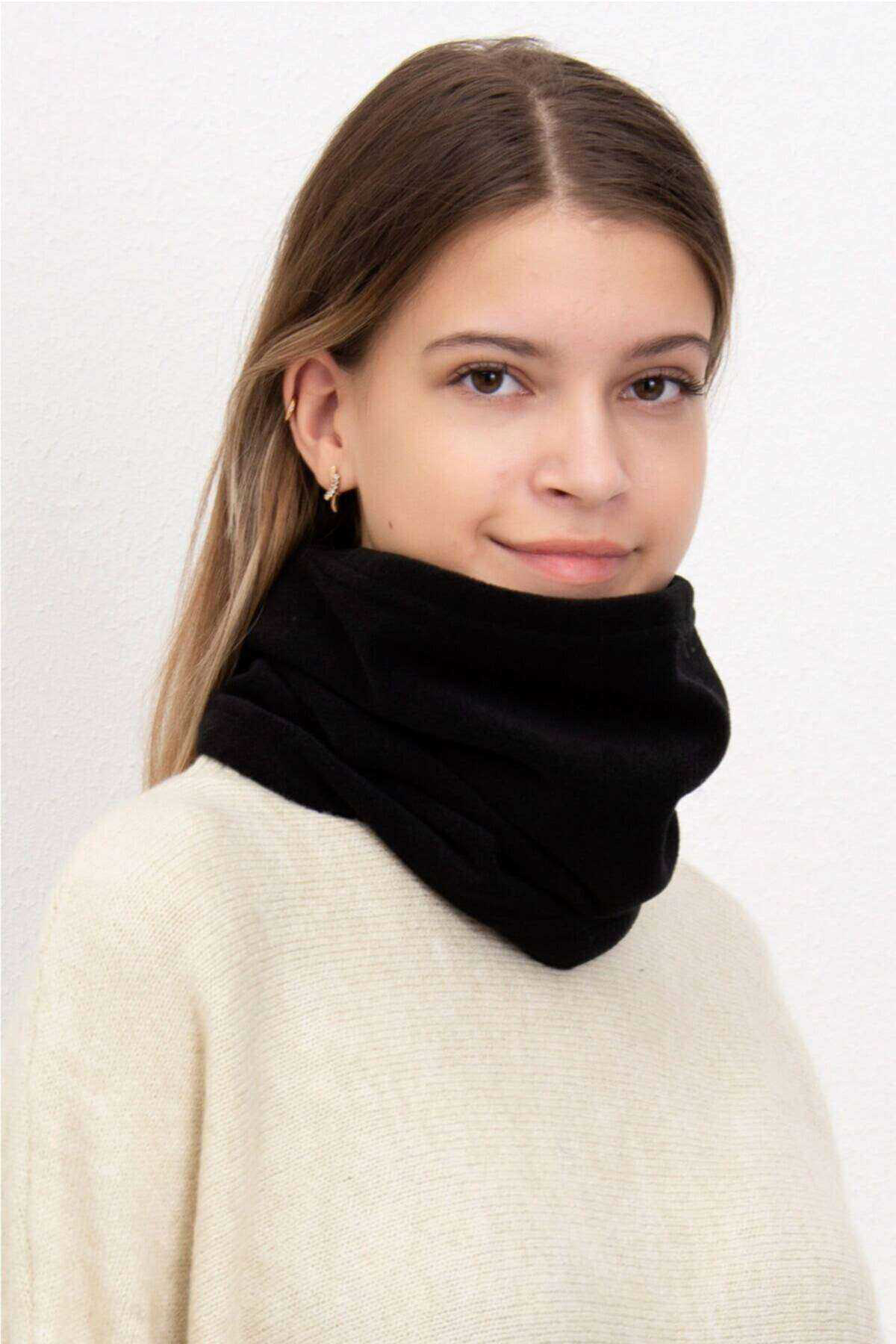 Just Cheap Store Polar Unisex İpli Bere Ve Boyunluk Siyah