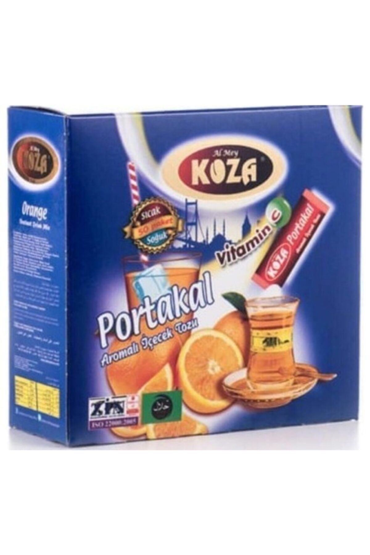 Koza Portakal Aromali İçecek Tozu 2 Li Paket