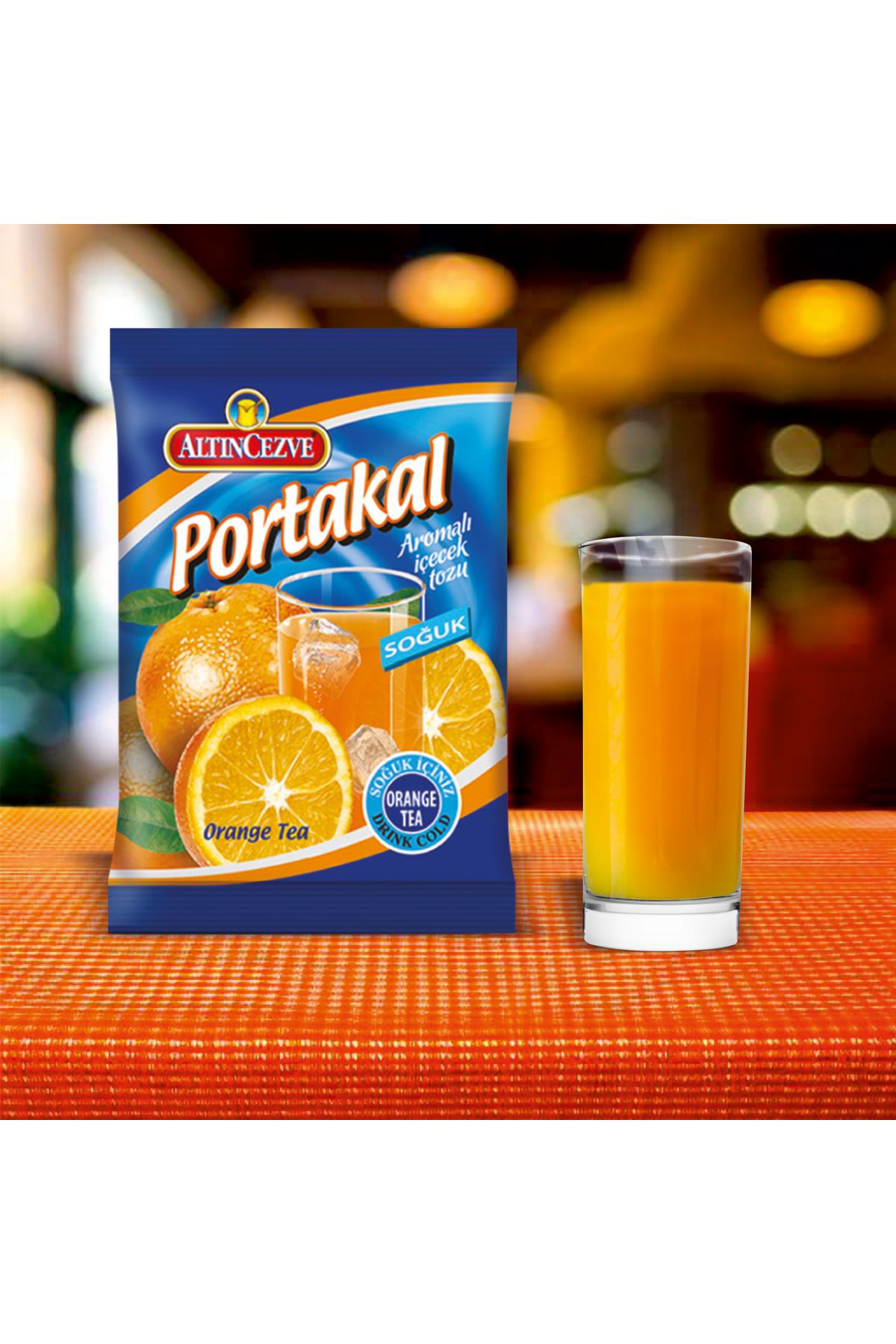 Altincezve Portakal İçecek Tozu - Soğuk 450 Gr (10 Litre) | Limonata Makinel