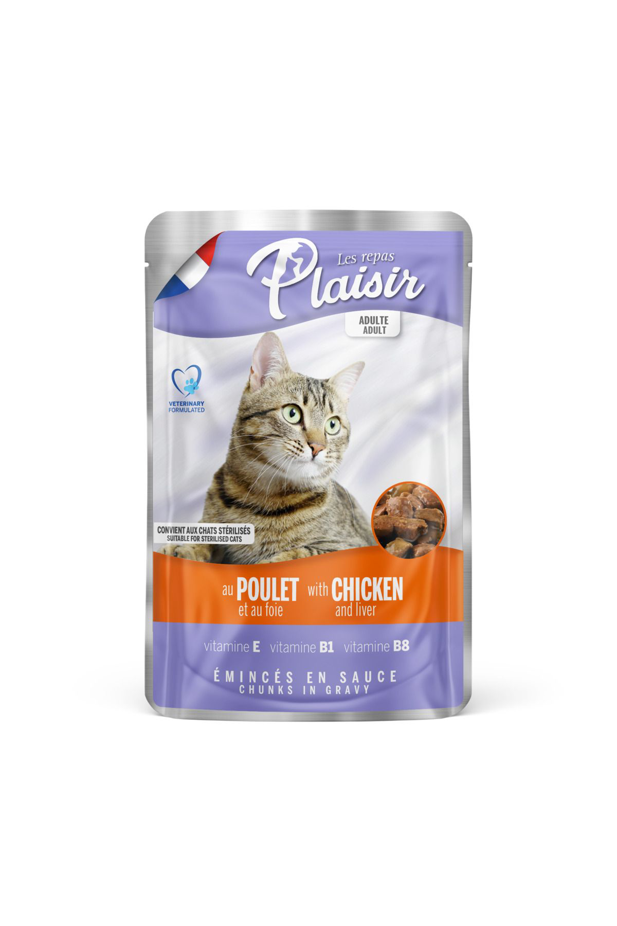 Plaisir Pouch Tavuklu Ciğerli Kedi Konservesi 100Gr