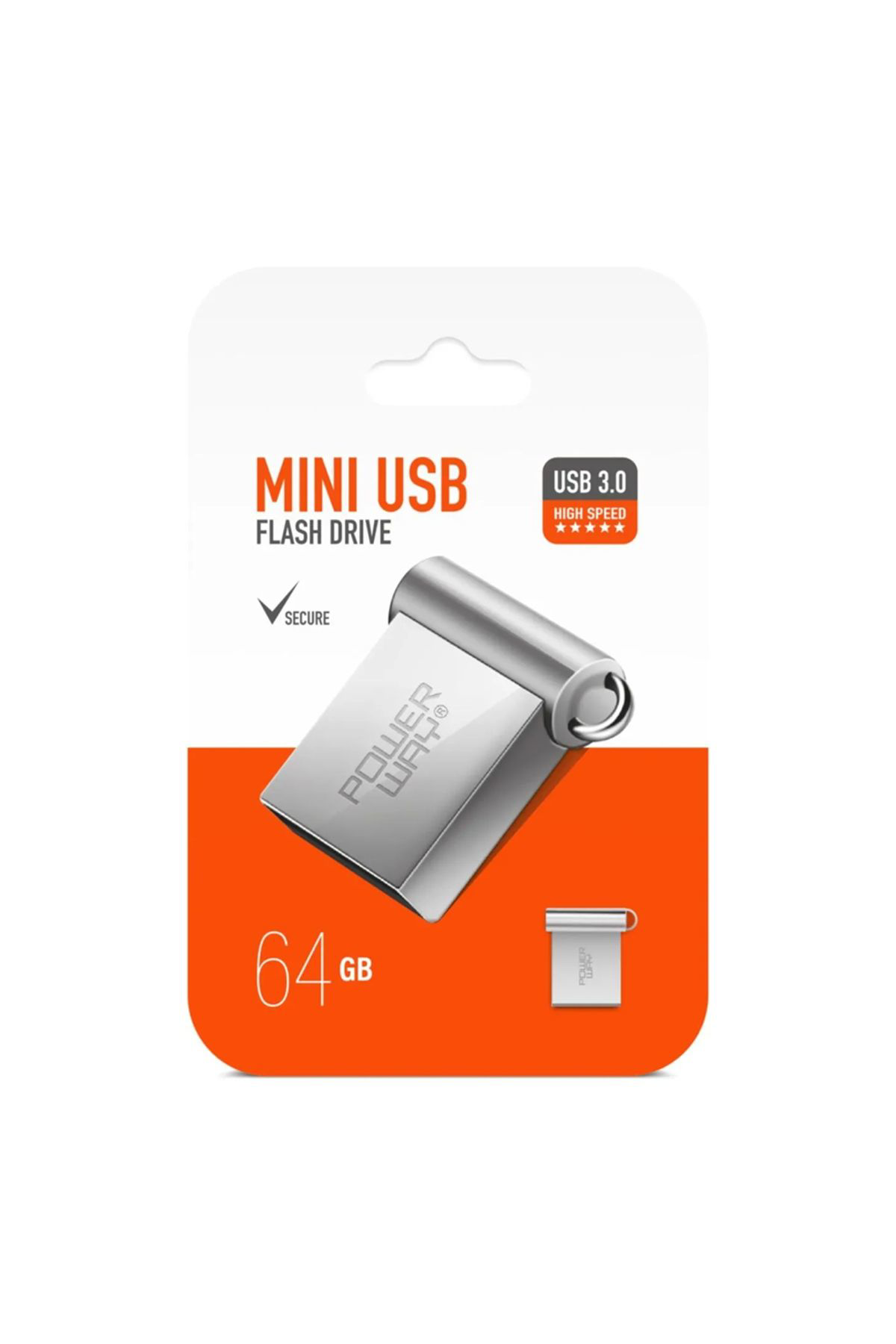 Robotrend Powerway 64 Gb Usb 3.0 Metal Mini Flash Bellek