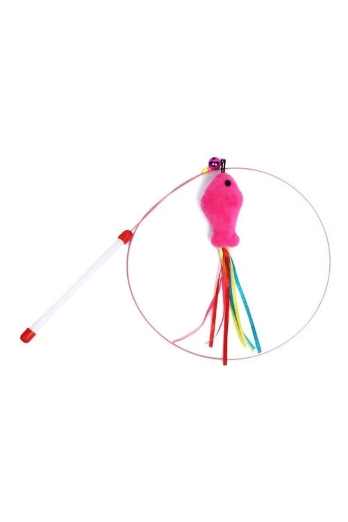 Yusuftex Pratik Balikli Kedi Oyun Oltasi 90 Cm
