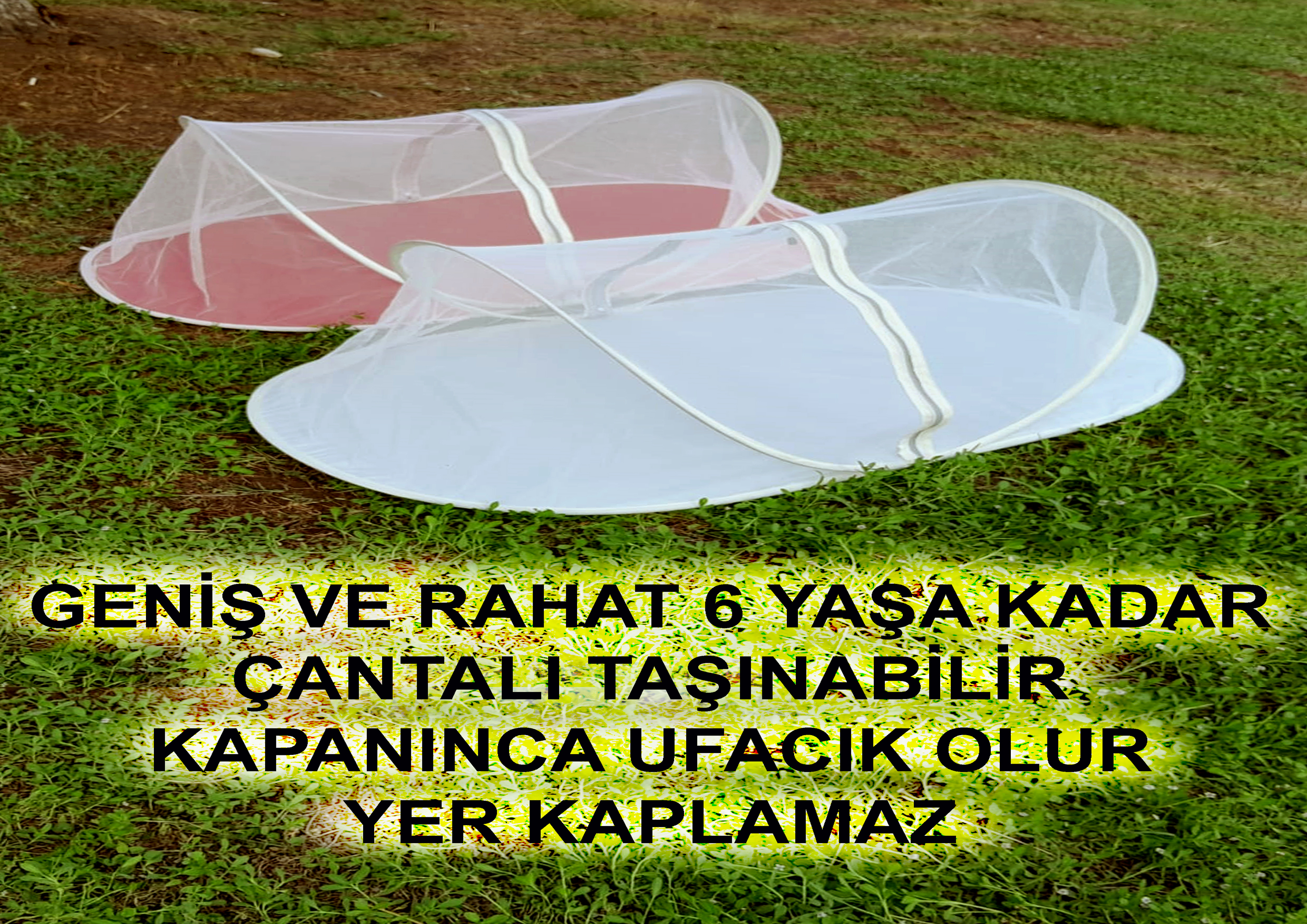 Yurtticaret Pratik Katlanir. Katlanabilir Bebek Cibinlik. Çantali. 0-6 Yaş