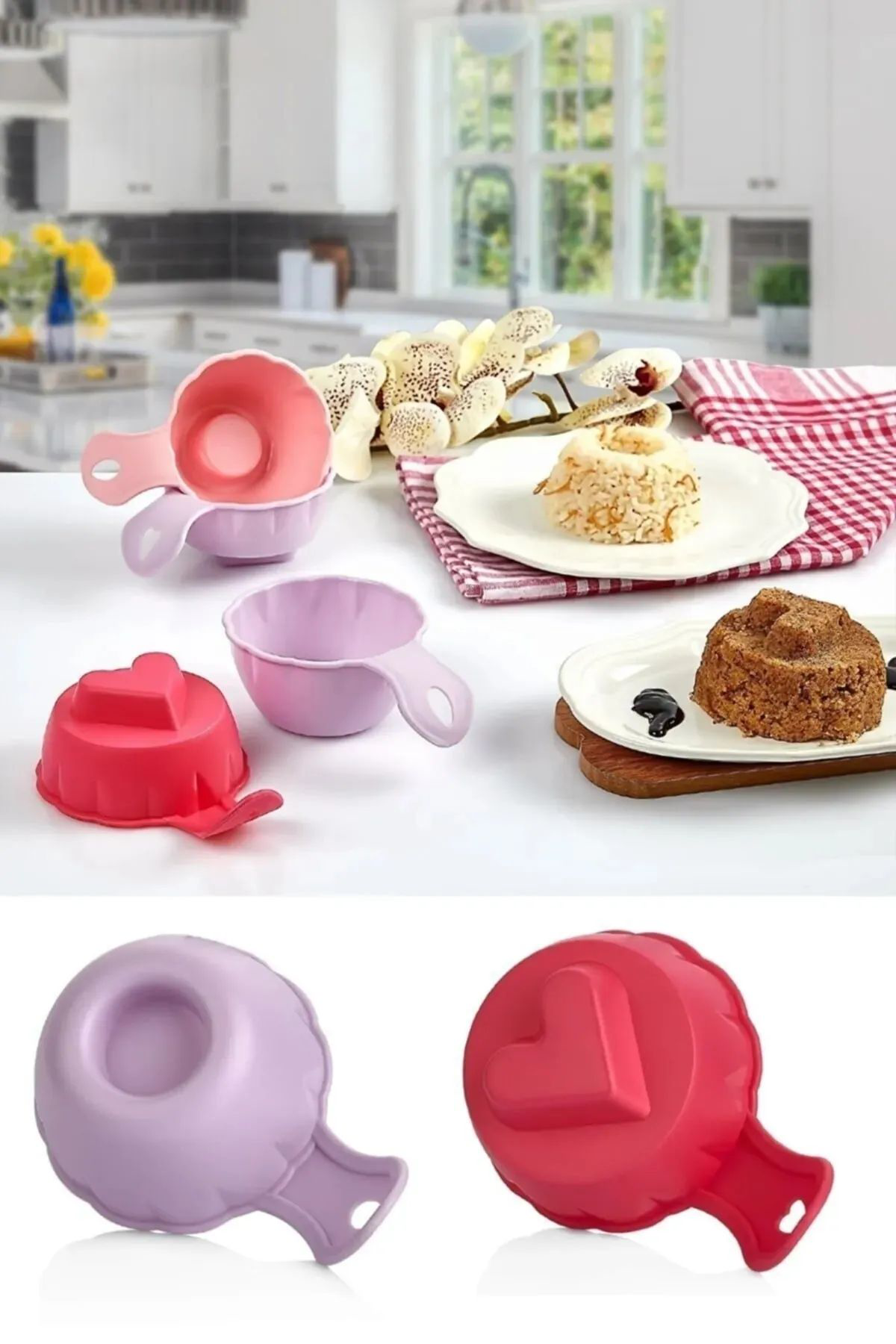 Just Cheap Store Pratik Pilav Ve Tatli Kalibi 4 Adet Pilav Ve Tatli Şekillendirici