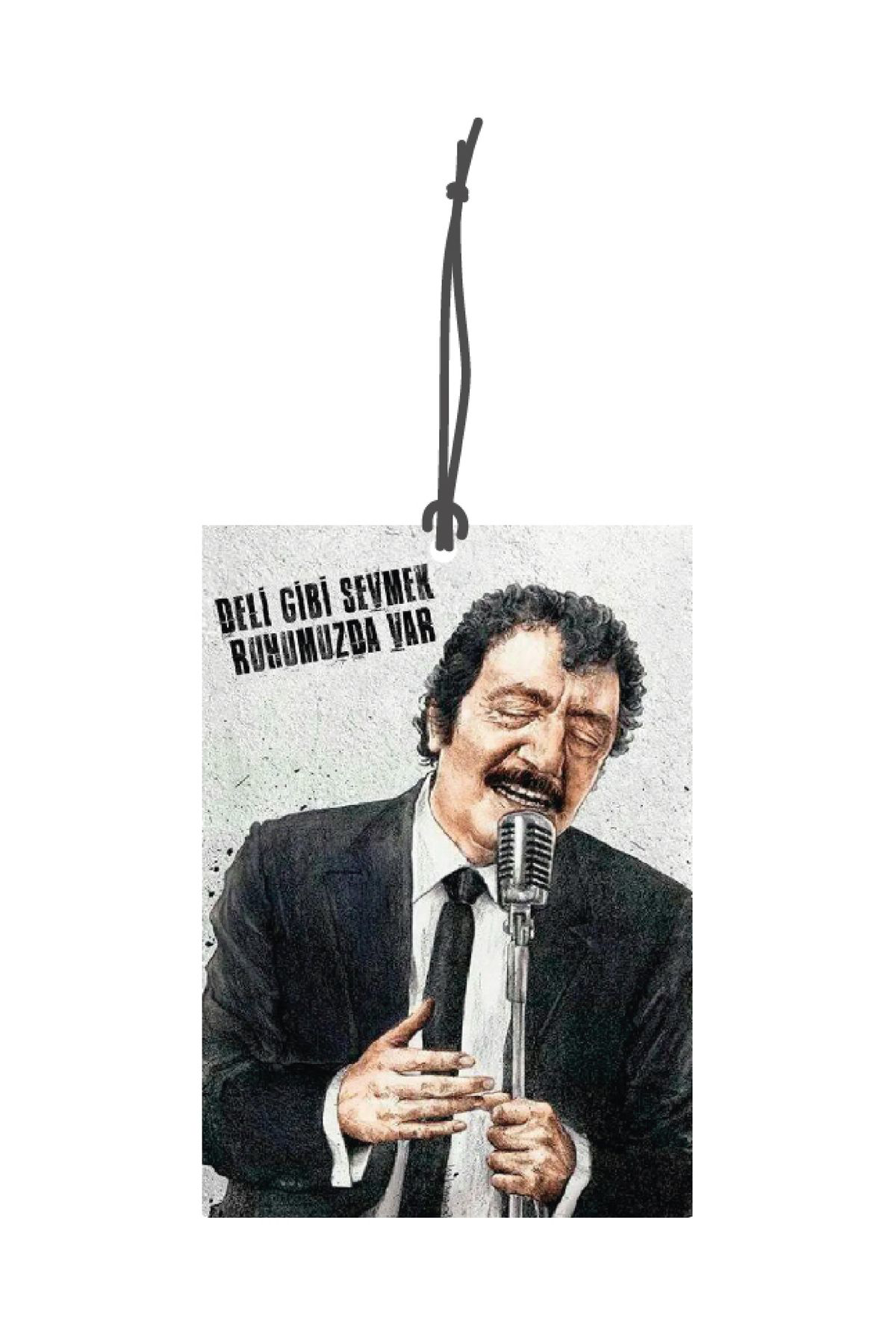 Bymeyla Premium Serisi Müslüm Deli Gibi Sevmek Tasarimli Dekoratif Oto Ko