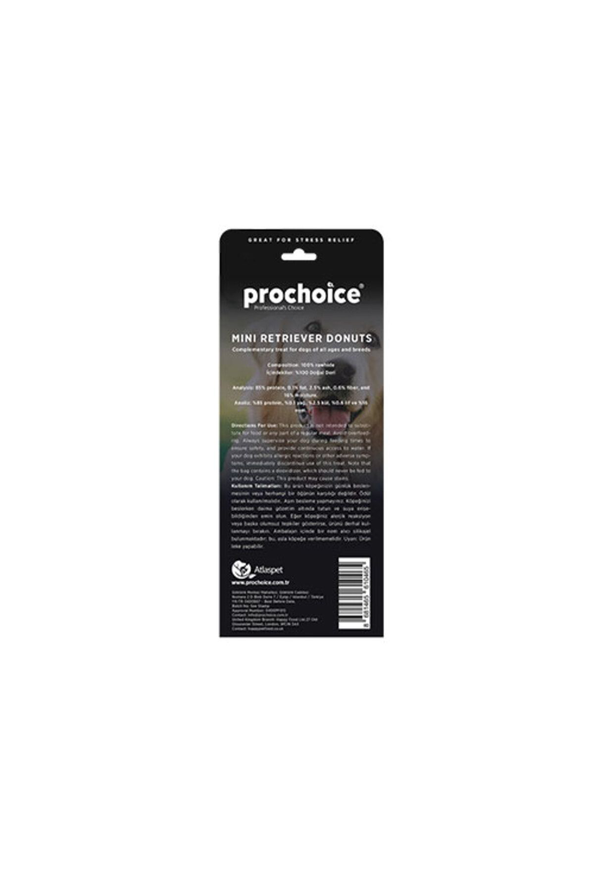 Prochoice Pro Choice Tahilsiz Donut Köpek Ödül Kemiği 9 Cm 3'Lü