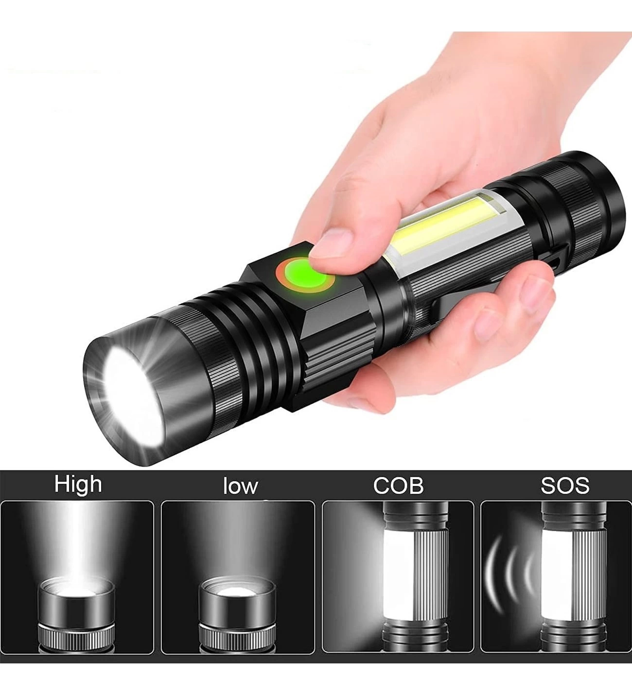 Just Cheap Store Pro F-28A Şarjli Miknatisli El Feneri