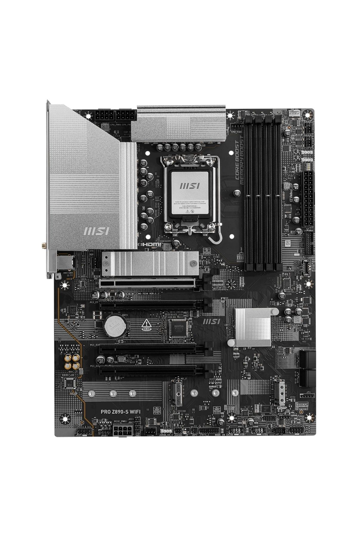 Msi Pro Z890-S Wifi Ddr5 8600Mhz (Oc) Rgb M.2 1851P Atx Anakart