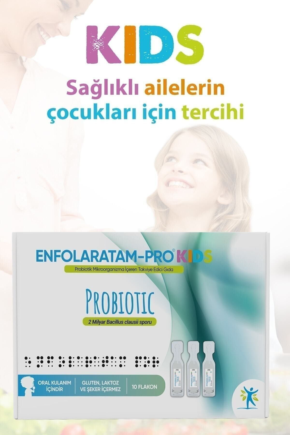 Enfolaratam Pro Probiotic Probiyotik Kids 2 Milyar Bacillus Clausii 10 Flakon