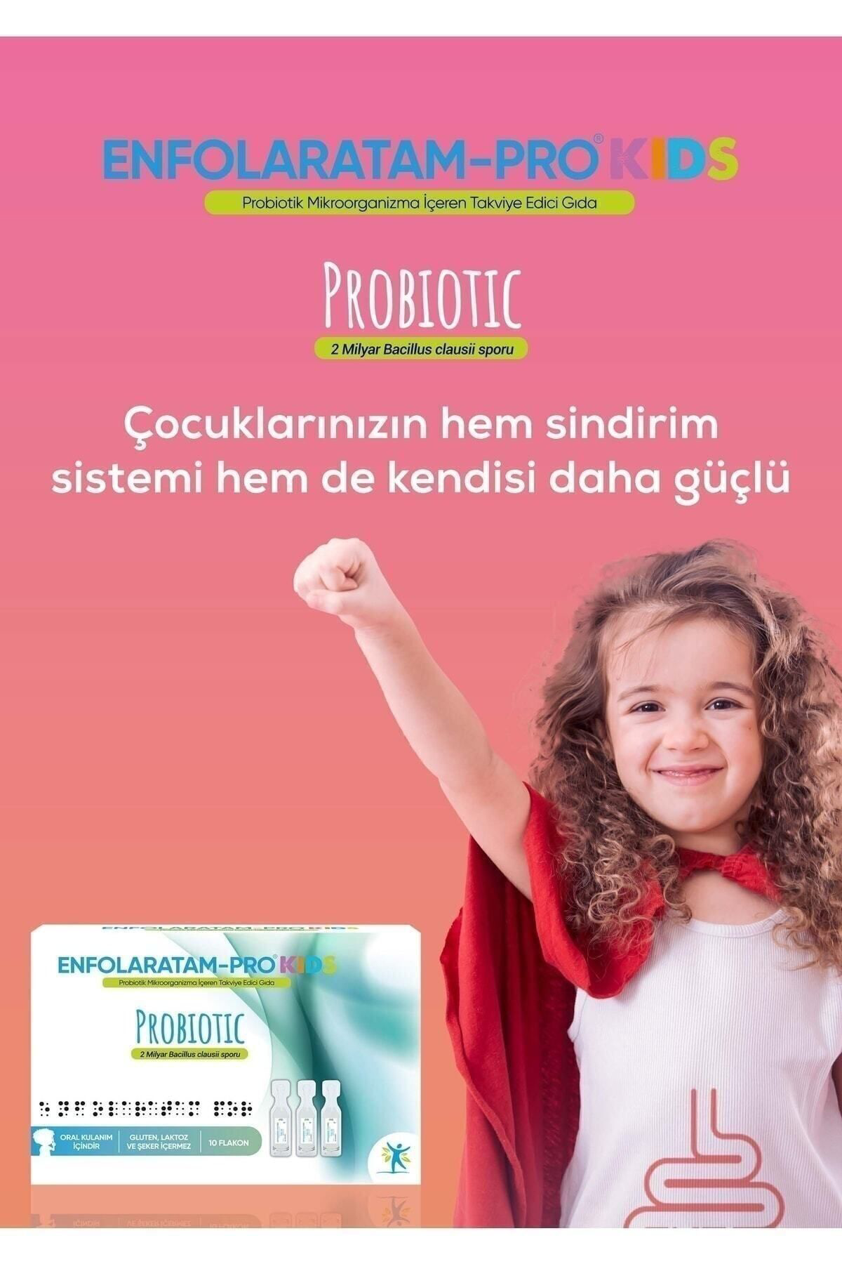 Enfolaratam Pro Probiotic Probiyotik Kids 2 Milyar Bacillus Clausii 10 Flakon