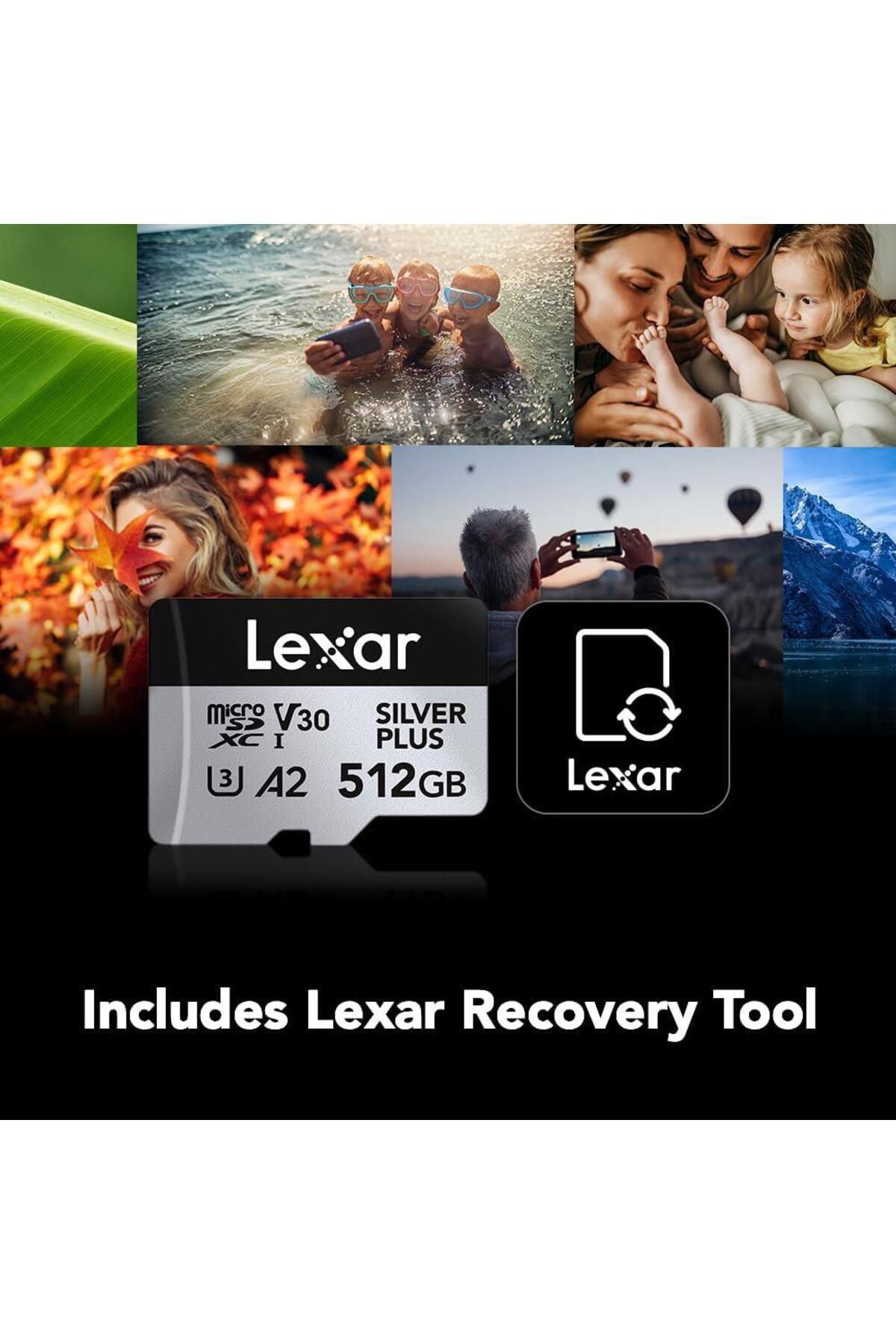 Lexar Professional 512Gb 205 Mb/S Silver Plus Microsd Hafiza Karti