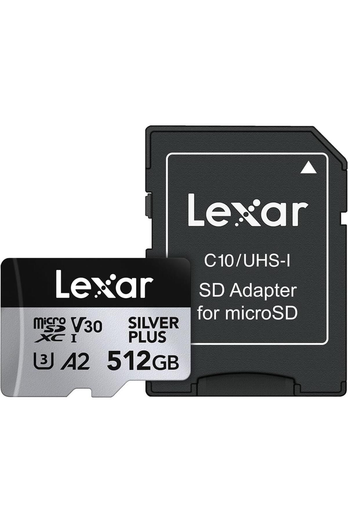 Lexar Professional 512Gb 205 Mb/S Silver Plus Microsd Hafiza Karti