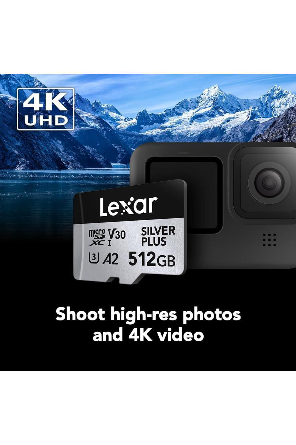 Lexar Professional 512Gb 205 Mb/S Silver Plus Microsd Hafiza Karti