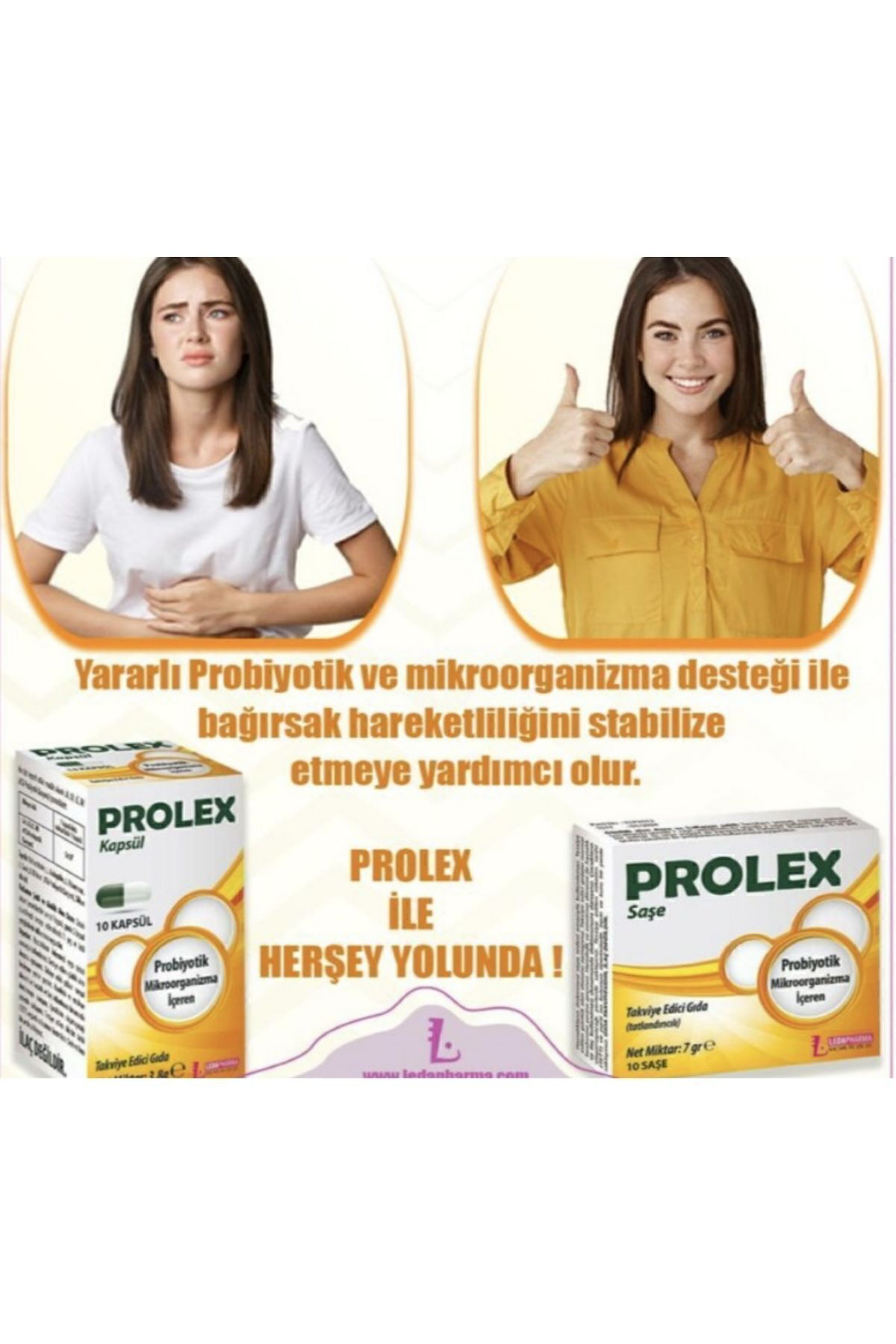 Ledapharma Prolex Probiyotik 10 Saşe X5 Adet