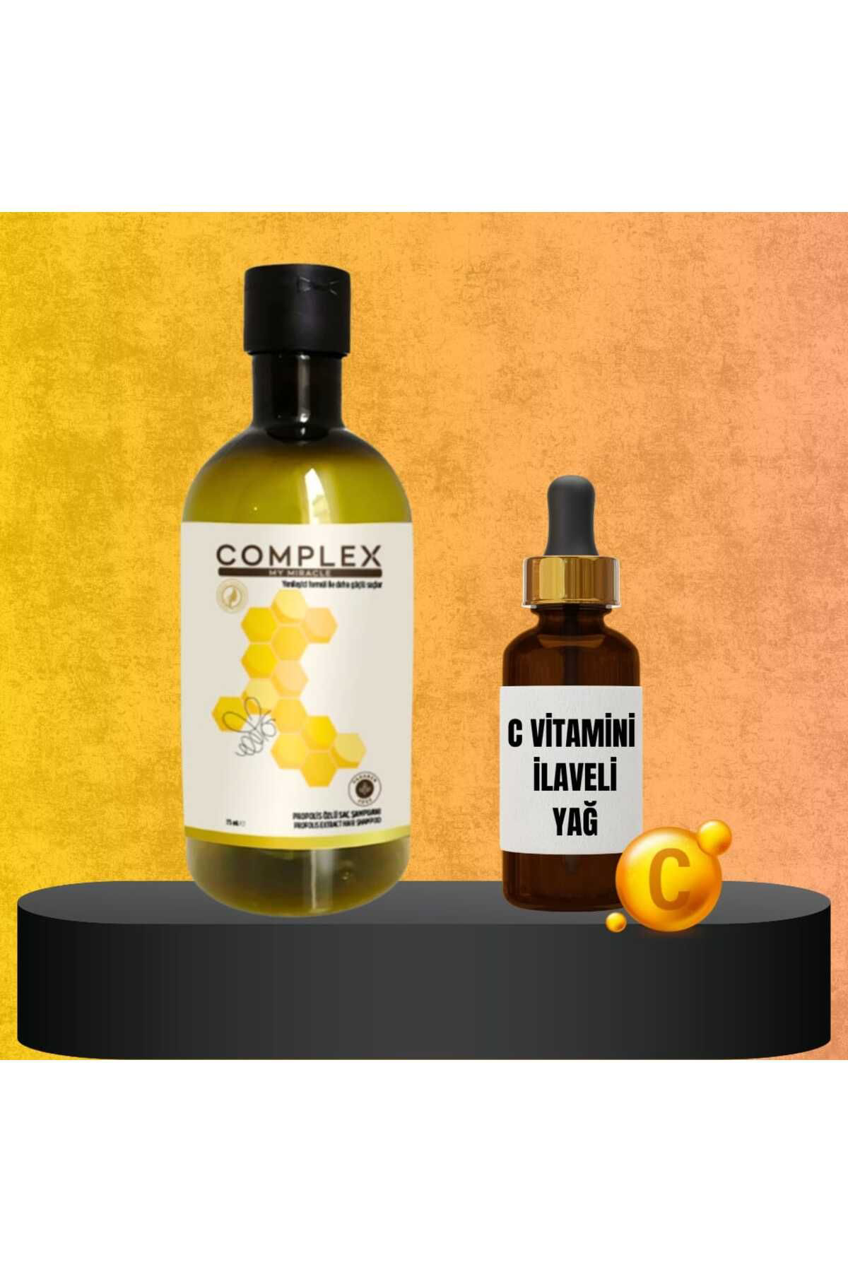 Complex Propolis Özlü Saç Şampuani + C Vitamin İlaveli Yağ