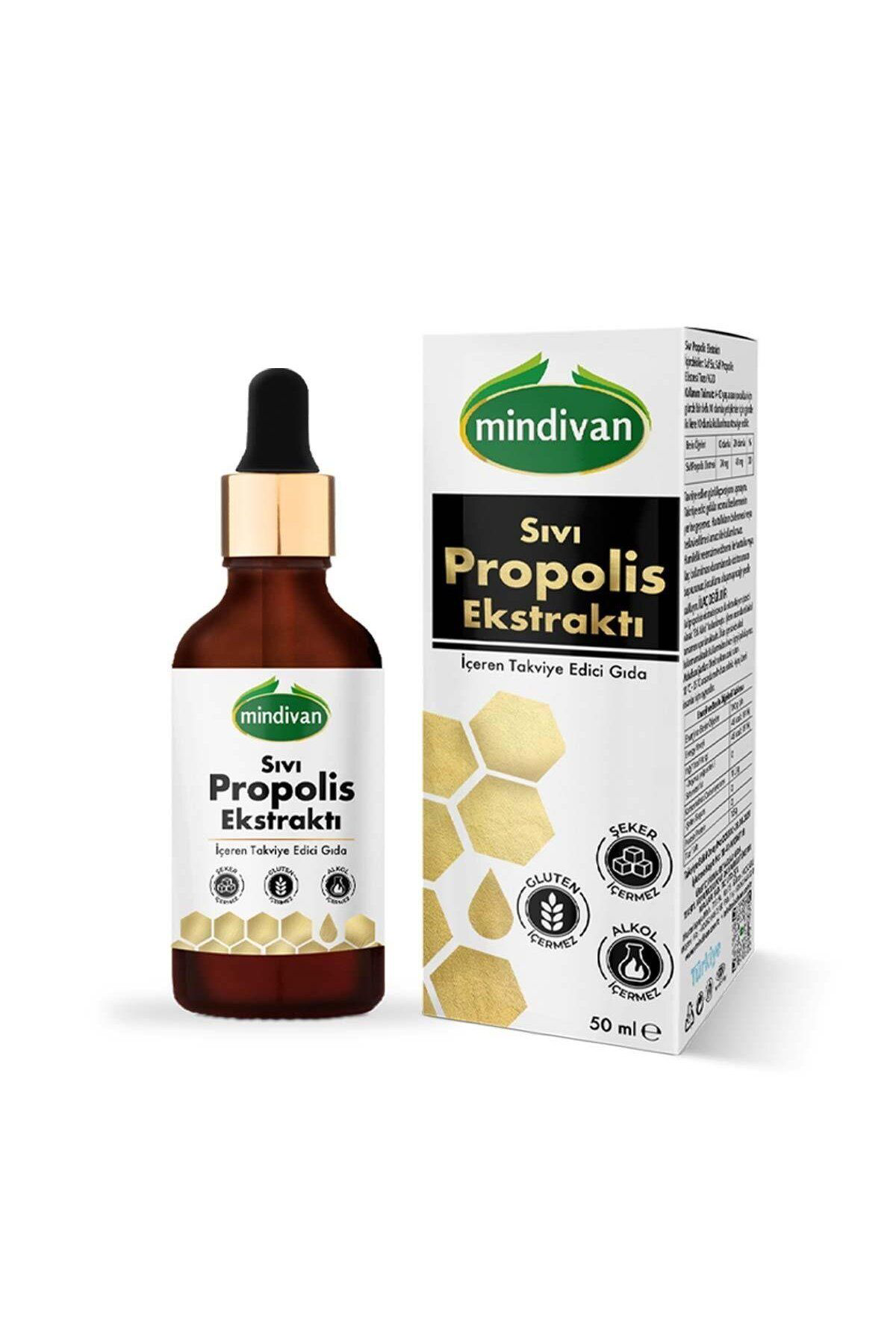 Mindivan Propolis Sivi Ekstrakti 50Ml X 3 Adet- Yeni Ambalajinda