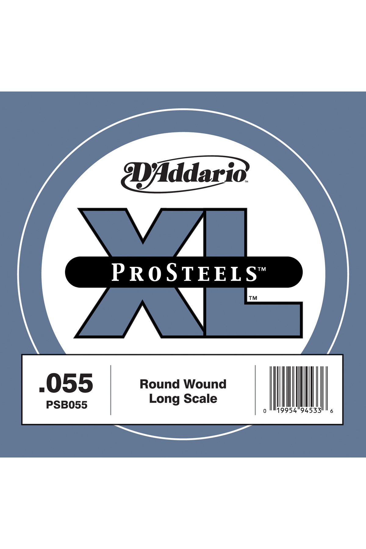 Daddario Psb055 Bas Gitar Tek Tel, (Re), Pro Steels, 0.055 Gauge,