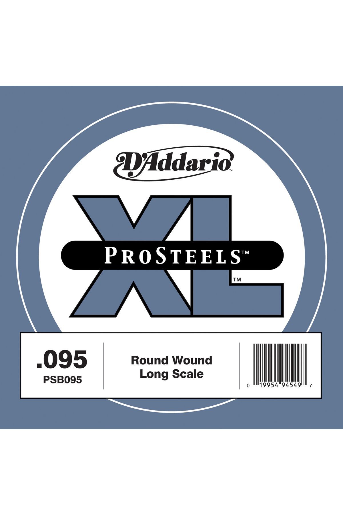 Daddario Psb095 Bas Gitar Tek Tel, (Mi), Pro Steels, 0.095 Gauge,