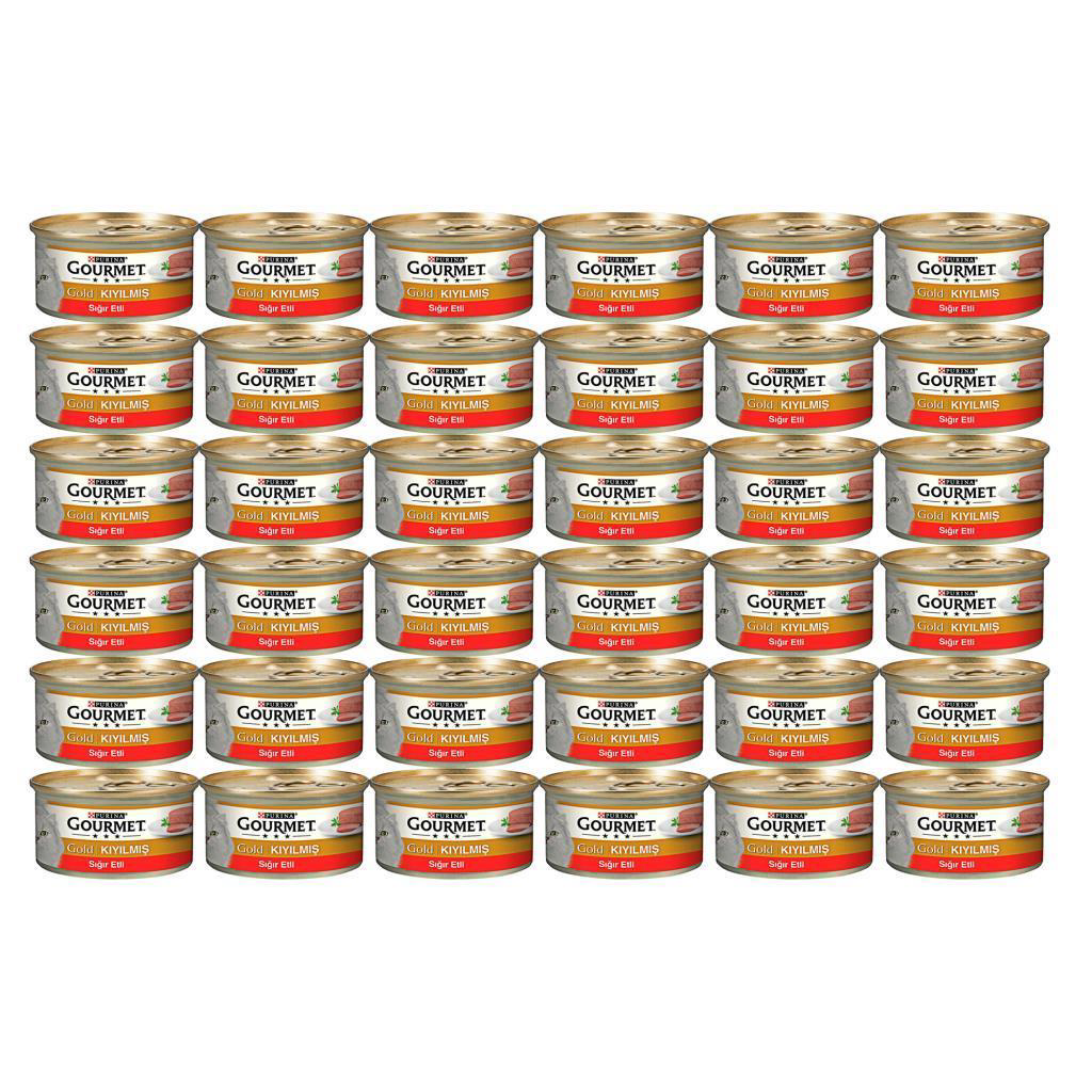 Purina  Gourmet Yetişkin Kediler İçin Yaş Mama Siğir Etli 85Gr*24