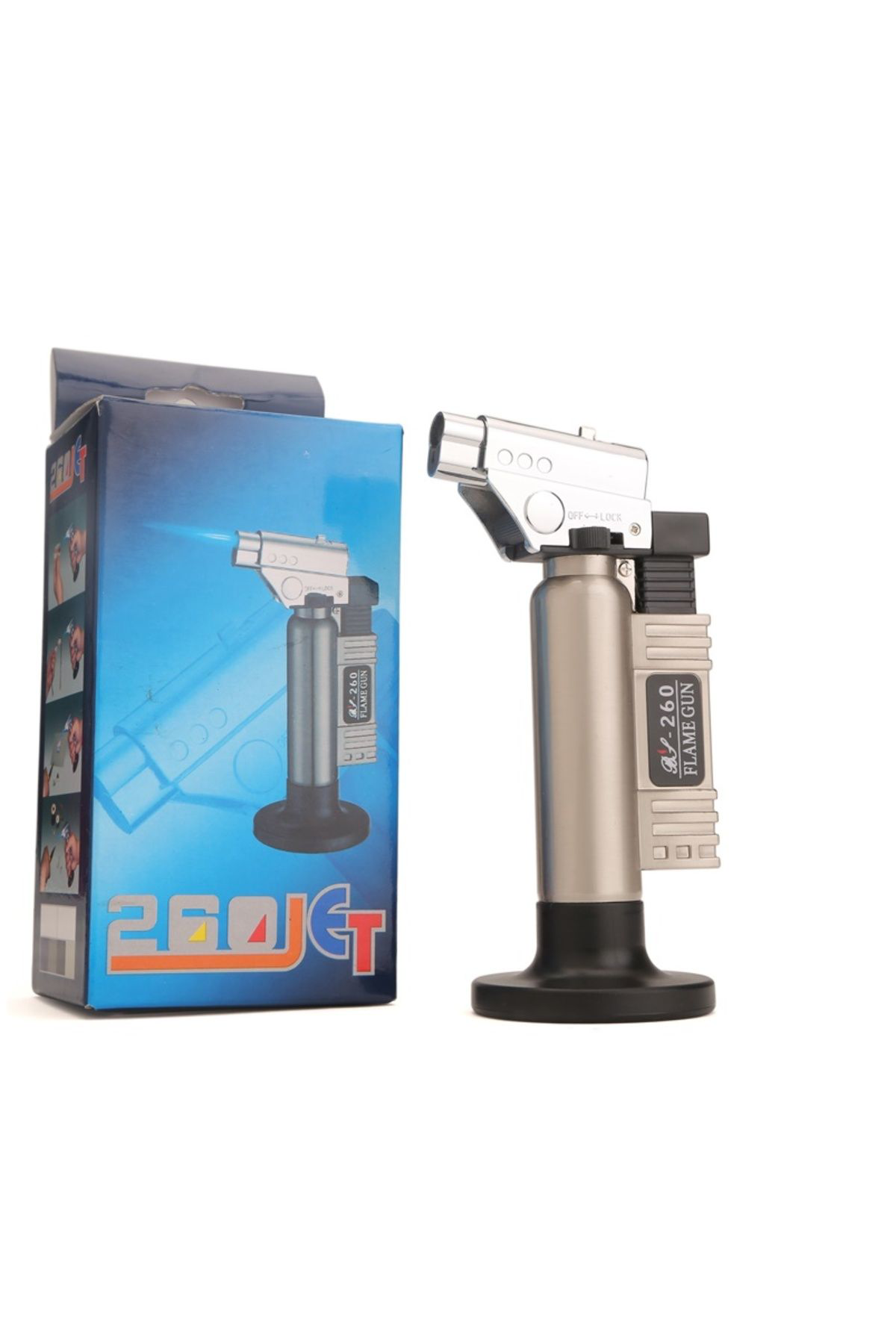 Ok Aksesuar Pürmüz Çakmak 260 Jet - Metal Kasa 1300 Derece Go50604691340