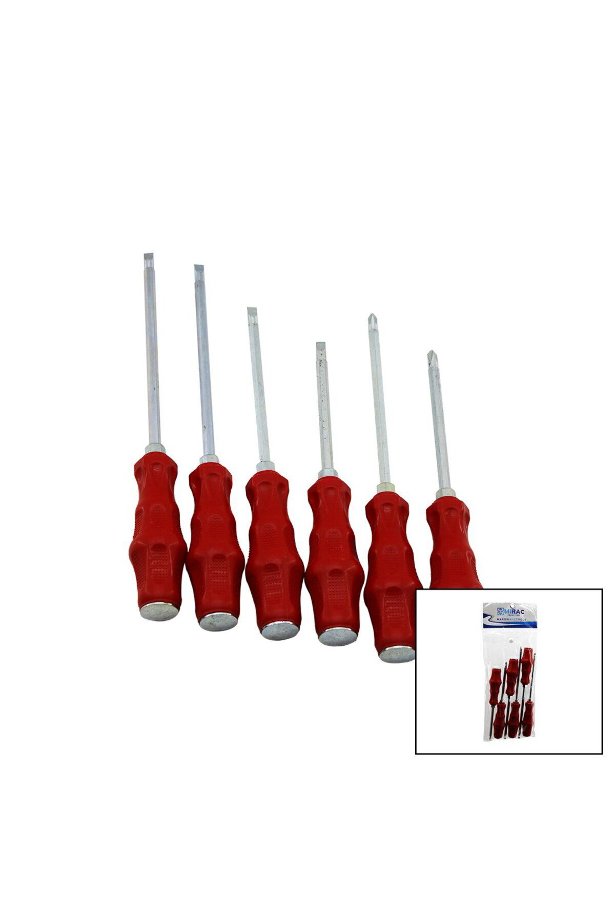 Ok Aksesuar Pvc Ambalaj   Kirmizi - Plastik Sapli   Darbeli   6Li Set   Çift
