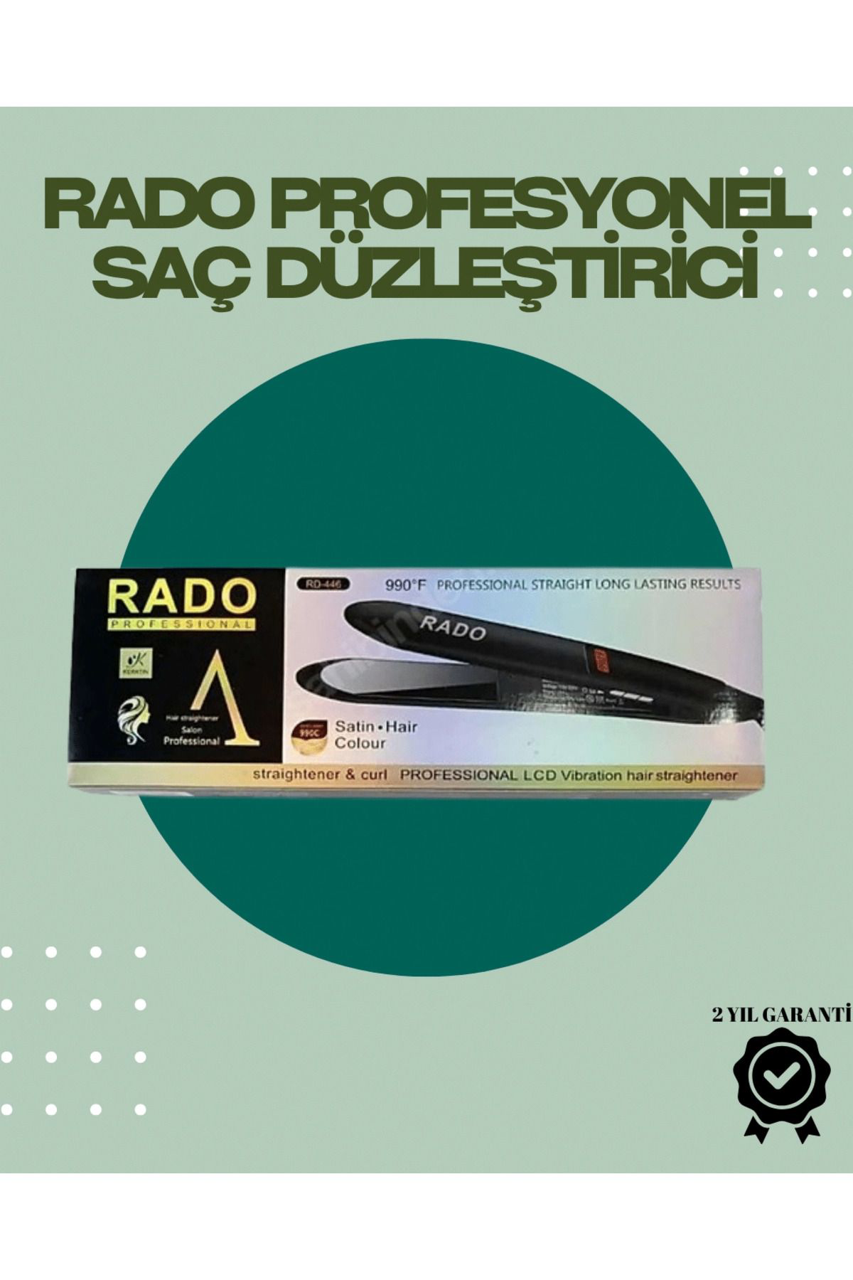 Pamiravm Rado Rd-446 – Titanyum Seramik, 2.5 Metre Kablo, Hizli İsinan Saç