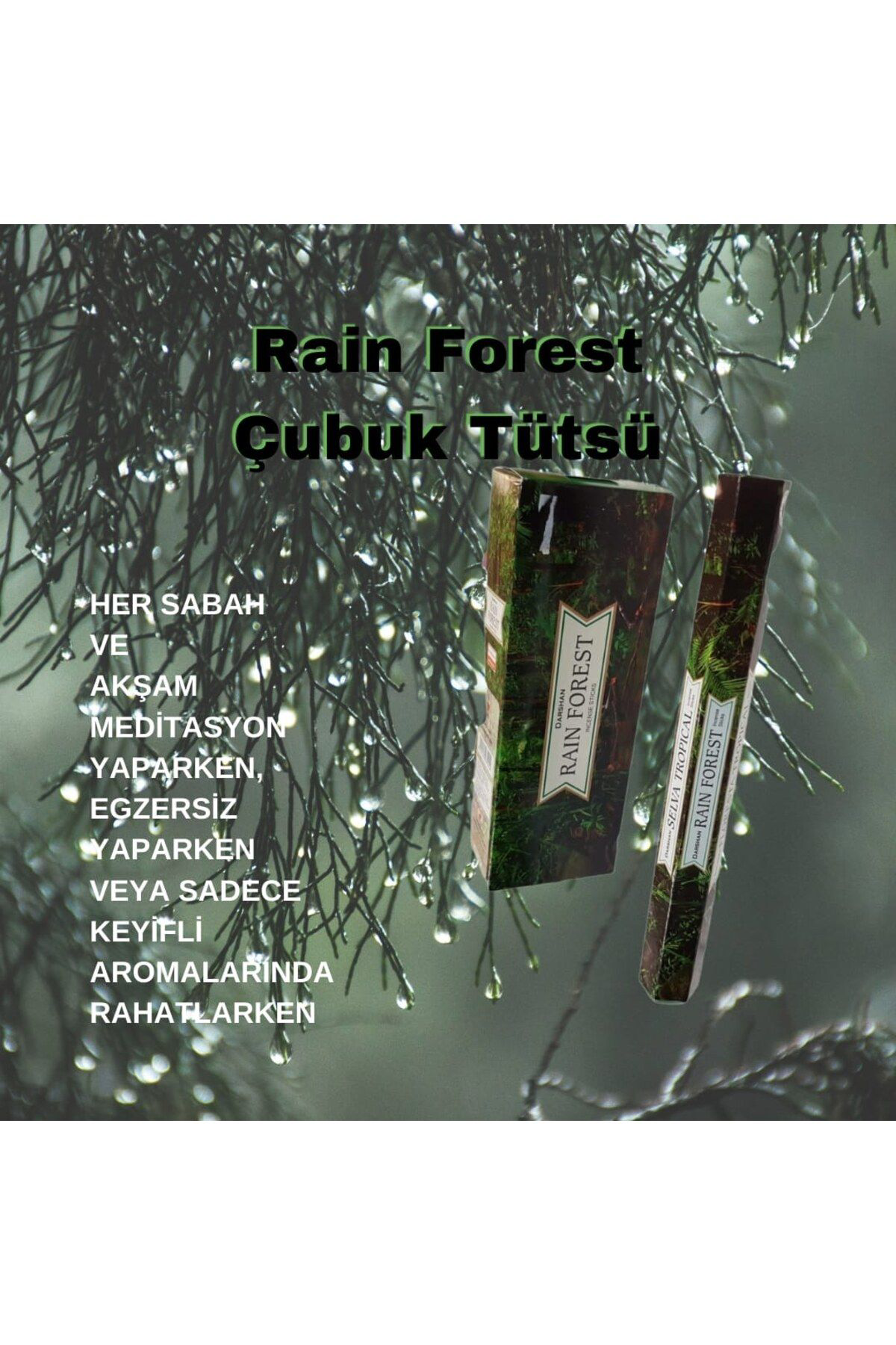 Darshan Rain Forest  ( Yağmur Ormani ) Tütsü 20 Çubuk