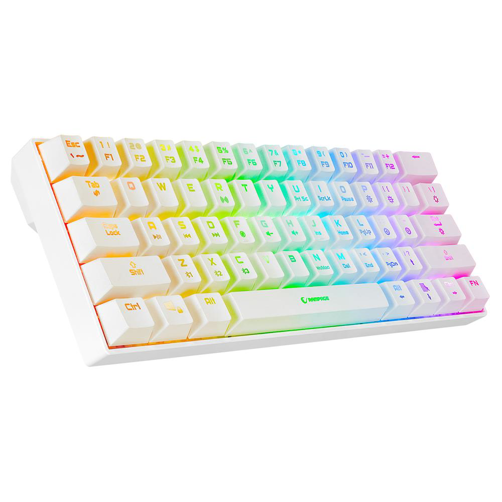 Rampage KB-RX63 B-ATOM Beyaz Bluetooth RGB Backlight RED SWITCH M