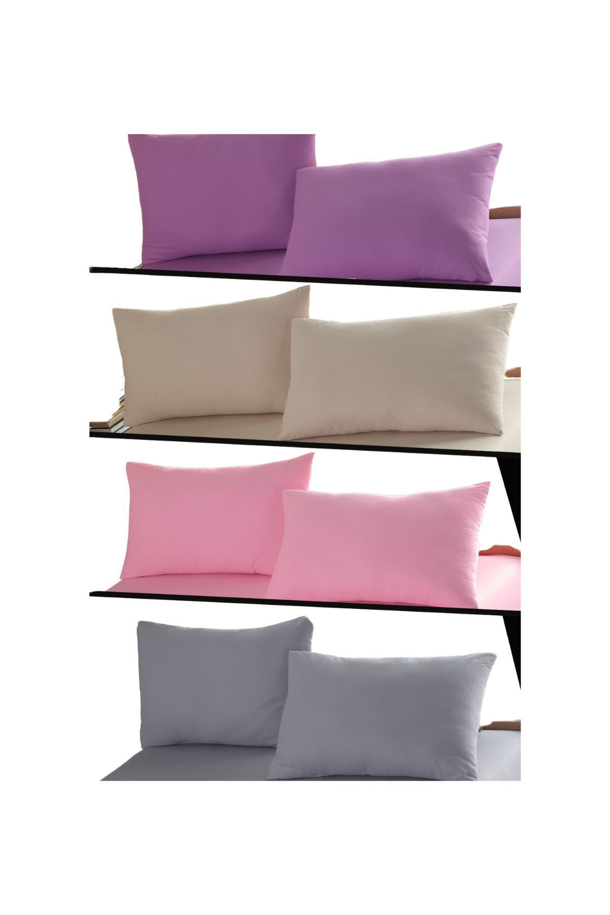 Formeya Ranforce %100 Pamuk 50*70 Kapakli Yastik Kilifi 8 Adet