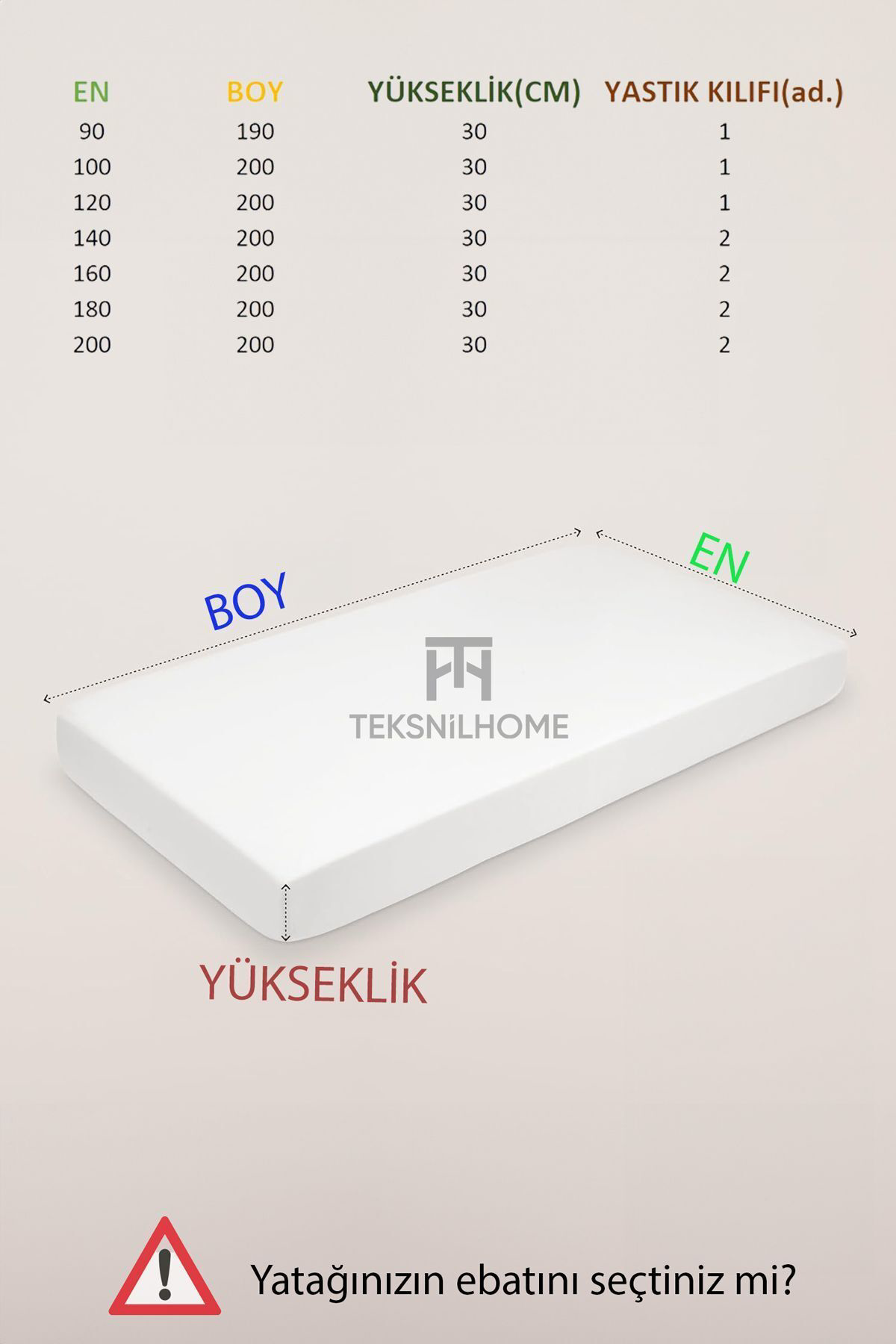 Teksnil Home | Ranforce | Pamuklu  Tek / Çift Kişilik  Lastikli Çarşaf | 14 Re