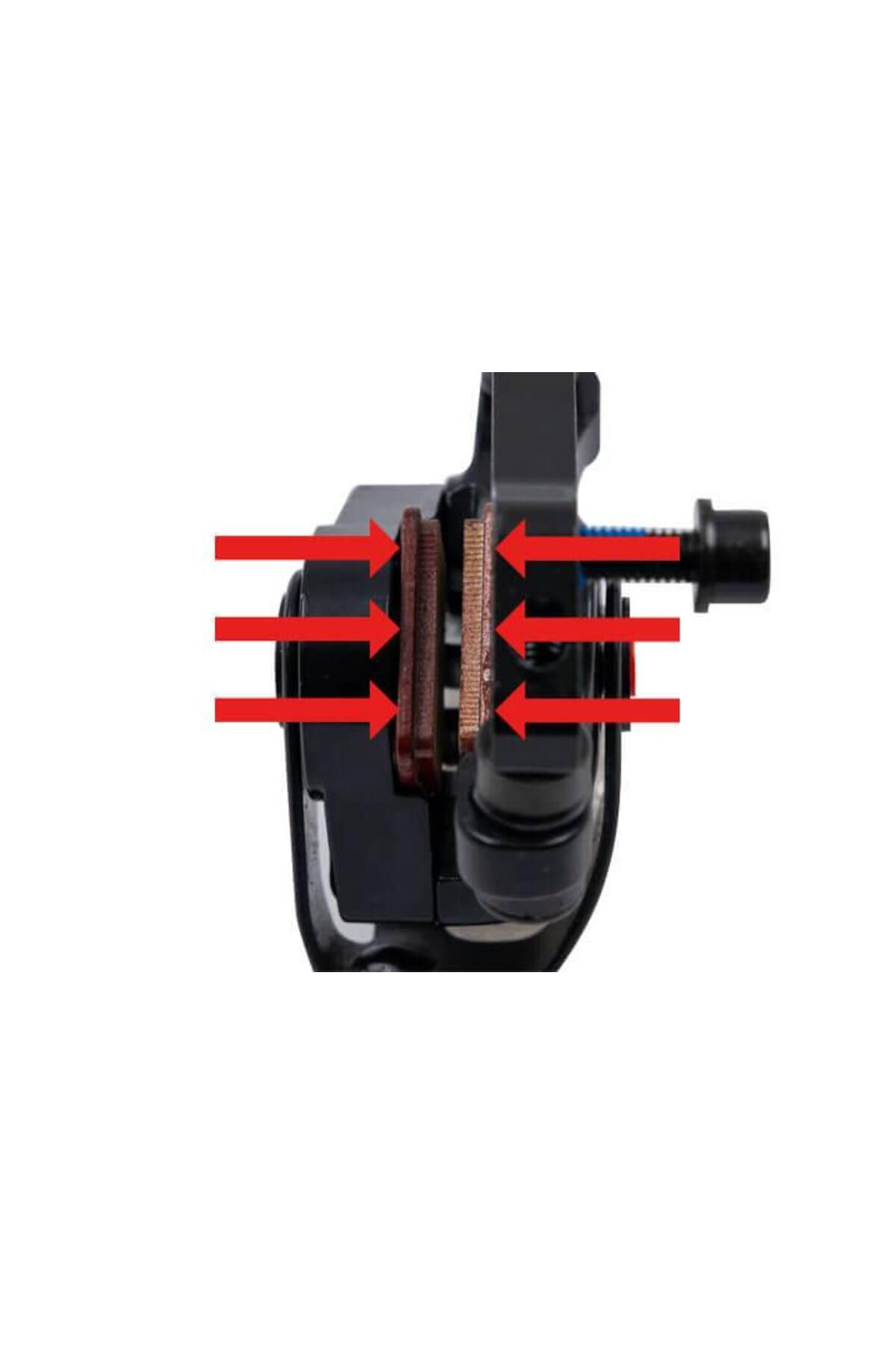 Zozo Raptor Dual Piston Mekanik Disk Fren Kaliperi Siyah