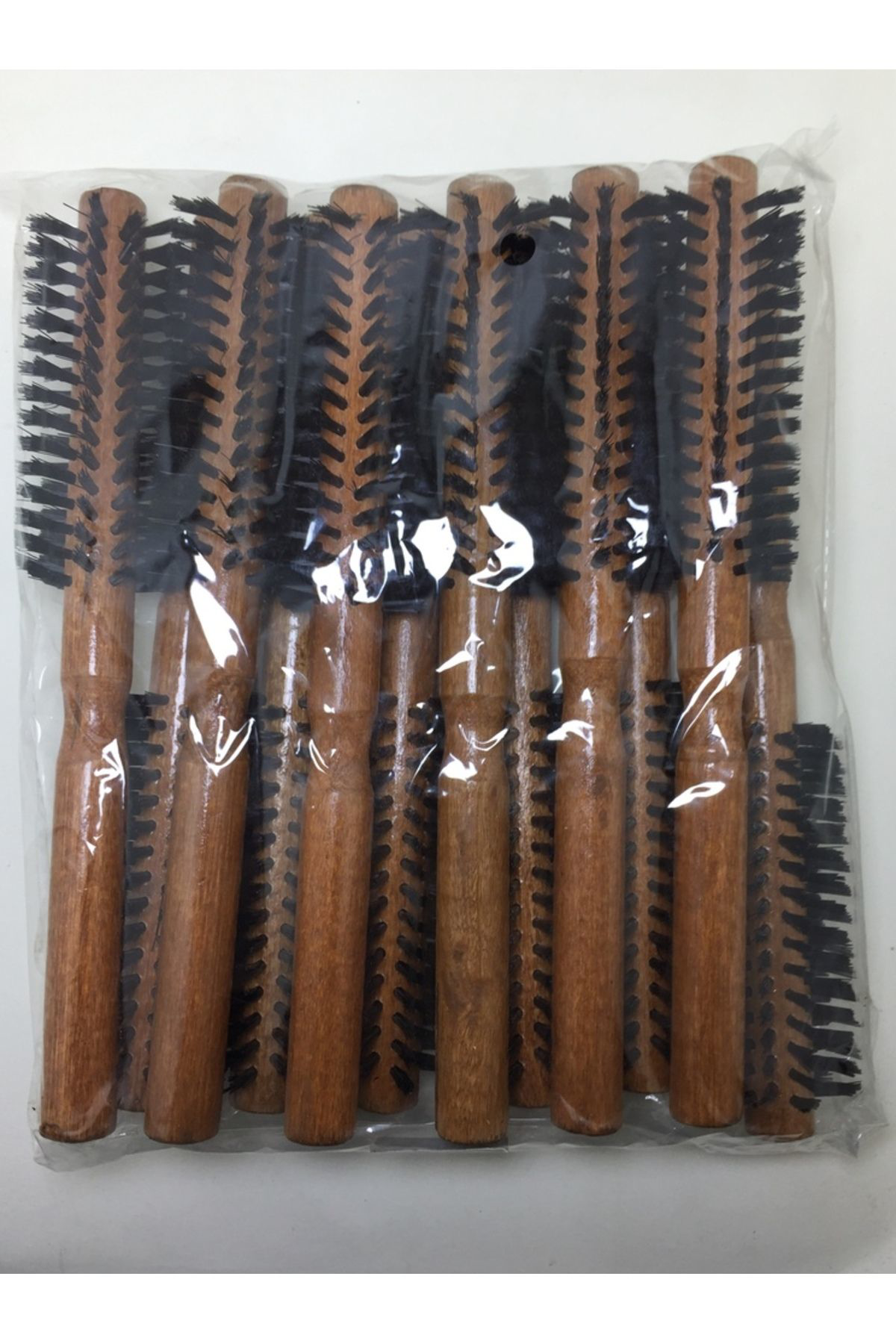Zs Demir Rd-557A Tel Koyu Ahşap Renk Saç Firçasi Tarak