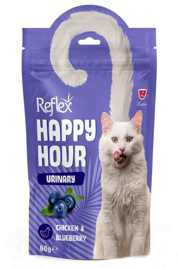 Polo Reflex Happy Hour Urinary Yabanmersinli Tavuklu Kedi Ödül 60 Gr
