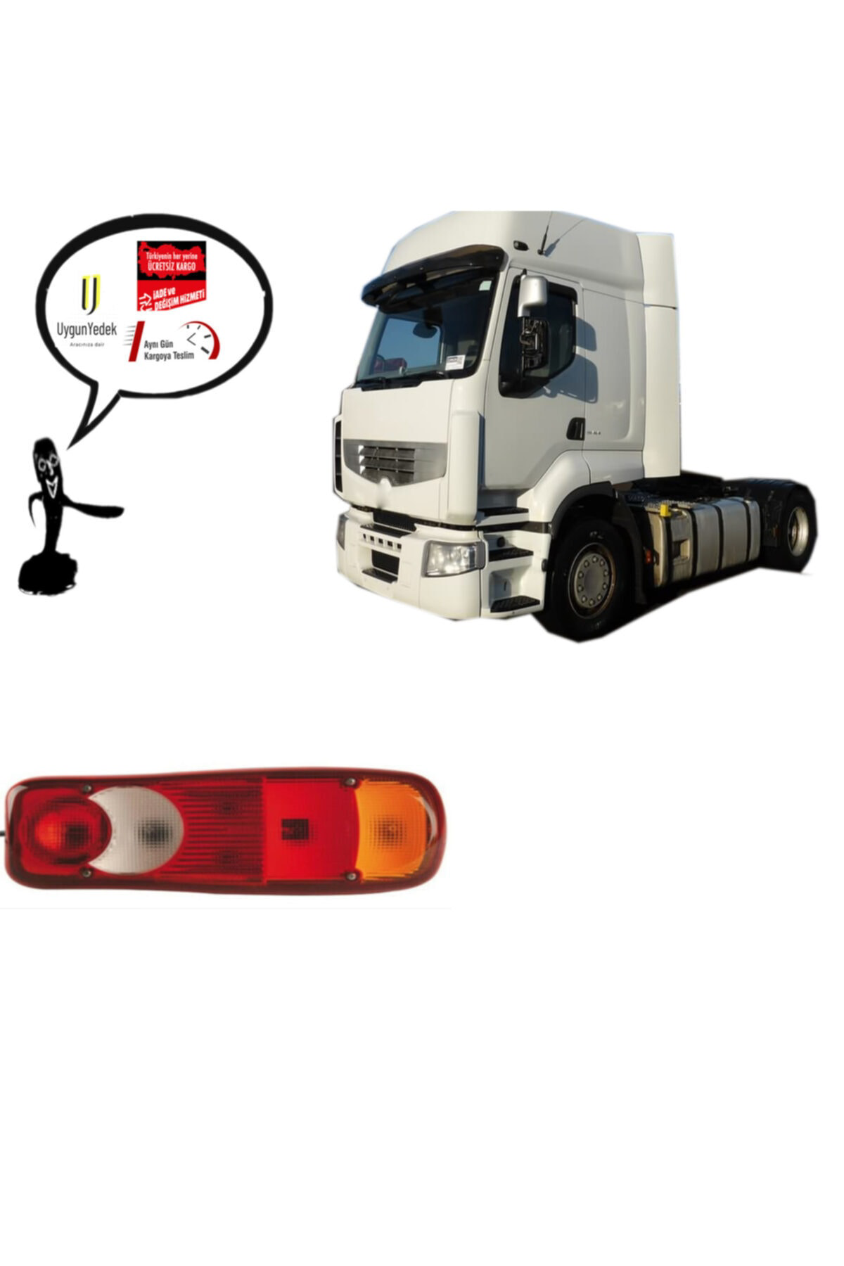 Marstech Renault Premium Midlum Sağ Arka Stop Lambasi E Belgeli 2000--20