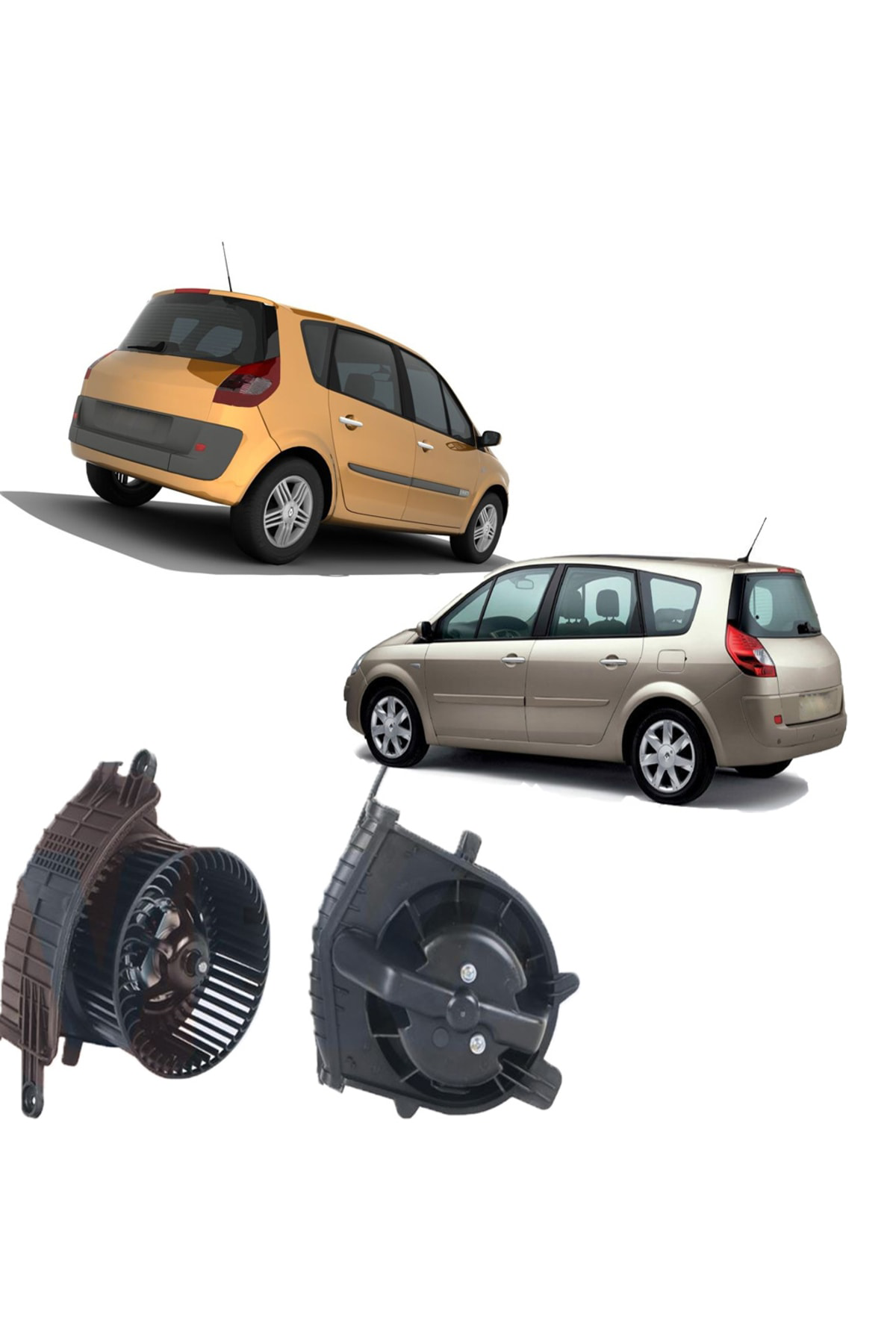 Crn Renault Scenic Grand Scenic Kalorifer Motoru 2004-2009 7701056598