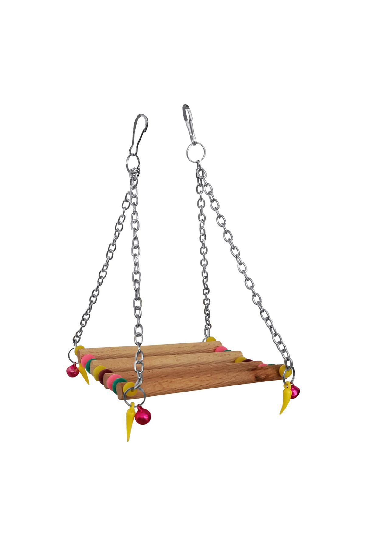 K&A Renkli Boncuklu Ve Çanli Gondol Kuş Salincaği 9*11-18 Cm
