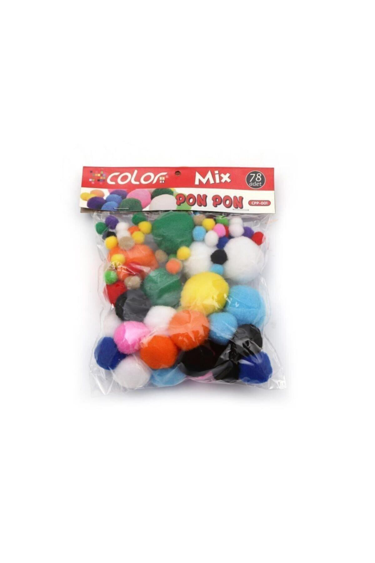 Colorbank Renkli Eğlenceli Aktivite Ponpon Cpp-001