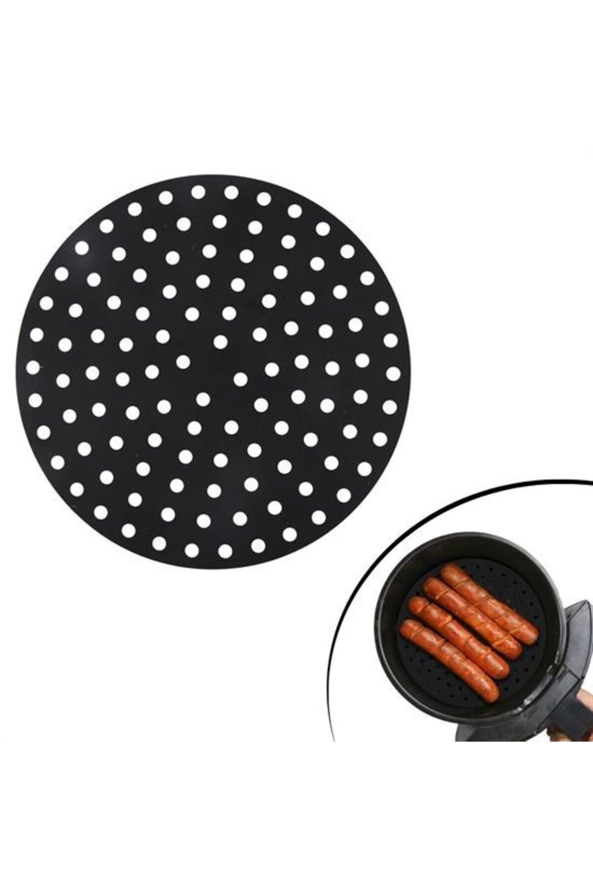 Ok Aksesuar Renkli İsiya Dayanikli Yikanilabilir Silikon Firin Ve Airfryer Yu