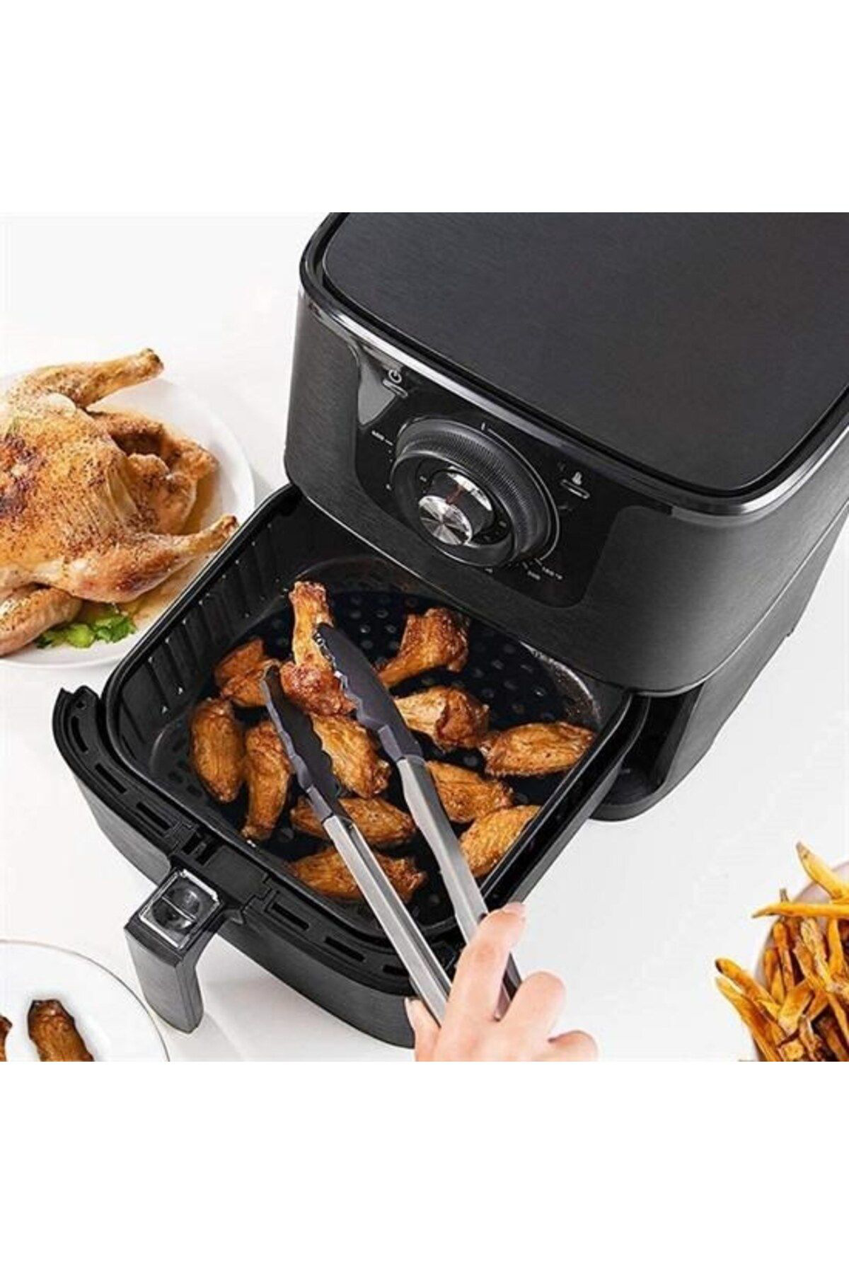 Ok Aksesuar Renkli İsiya Dayanikli Yikanilabilir Silikon Firin Ve Airfryer Yu