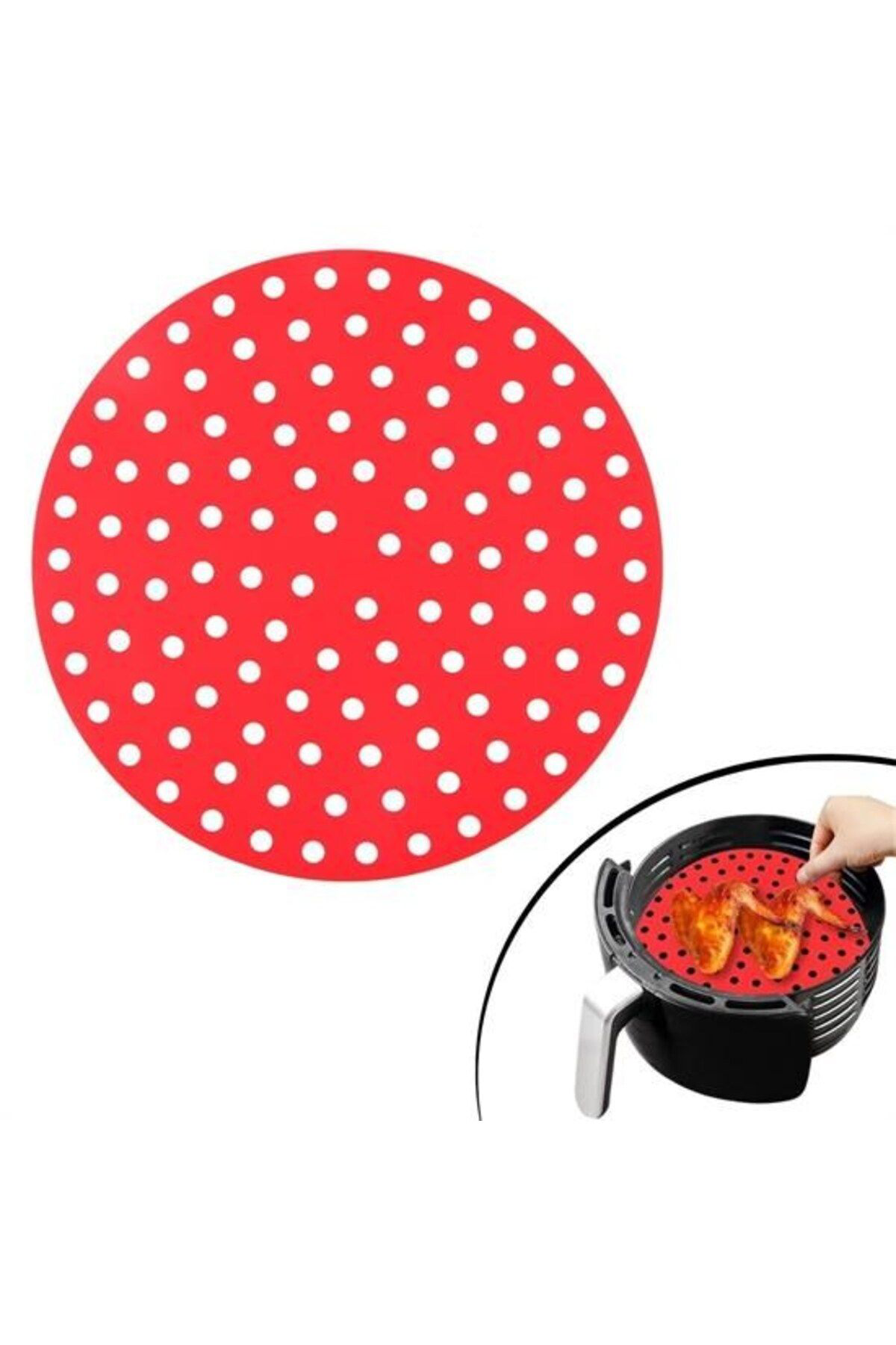 Ok Aksesuar Renkli İsiya Dayanikli Yikanilabilir Silikon Firin Ve Airfryer Yu