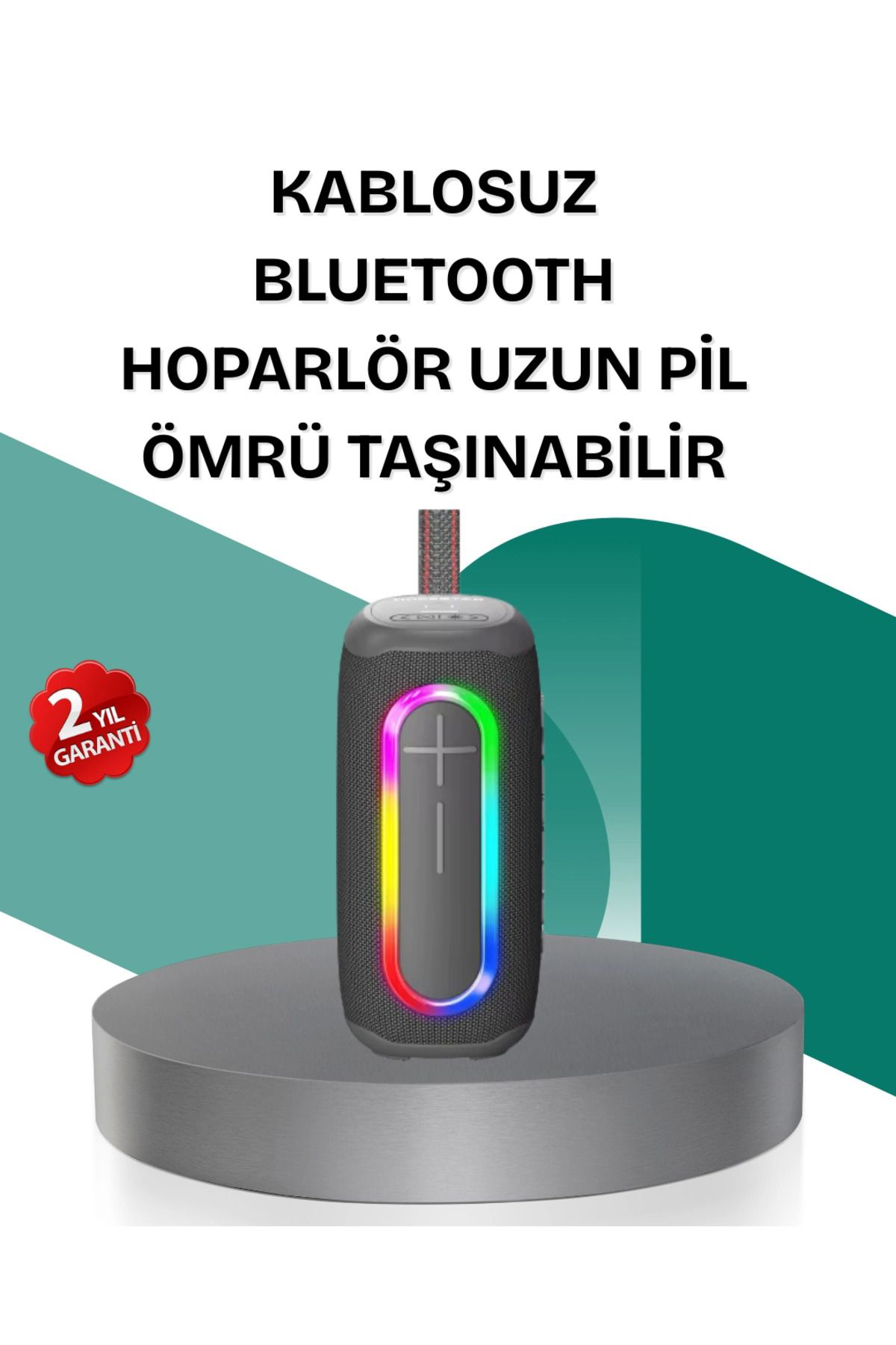 Pamiravm Renkli Led İşikli Kablosuz Hoparlör İp67 Sertifikali