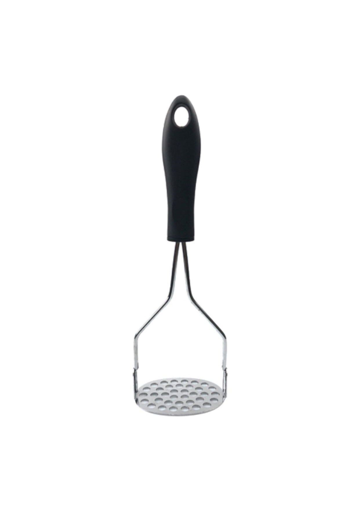 K&A Renkli Plastik Sapli Paslanmaz Metal Patates Ezici Püre Yapici