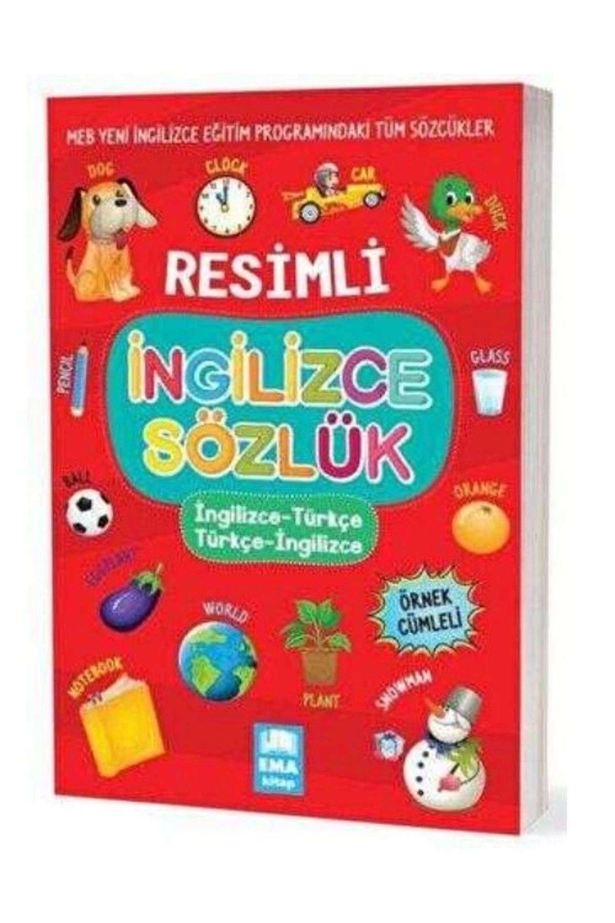 Ema Kitap Resimli İngilizce Türkçe Türkçe İngilizce Sözlük (Örnek Cümleli)