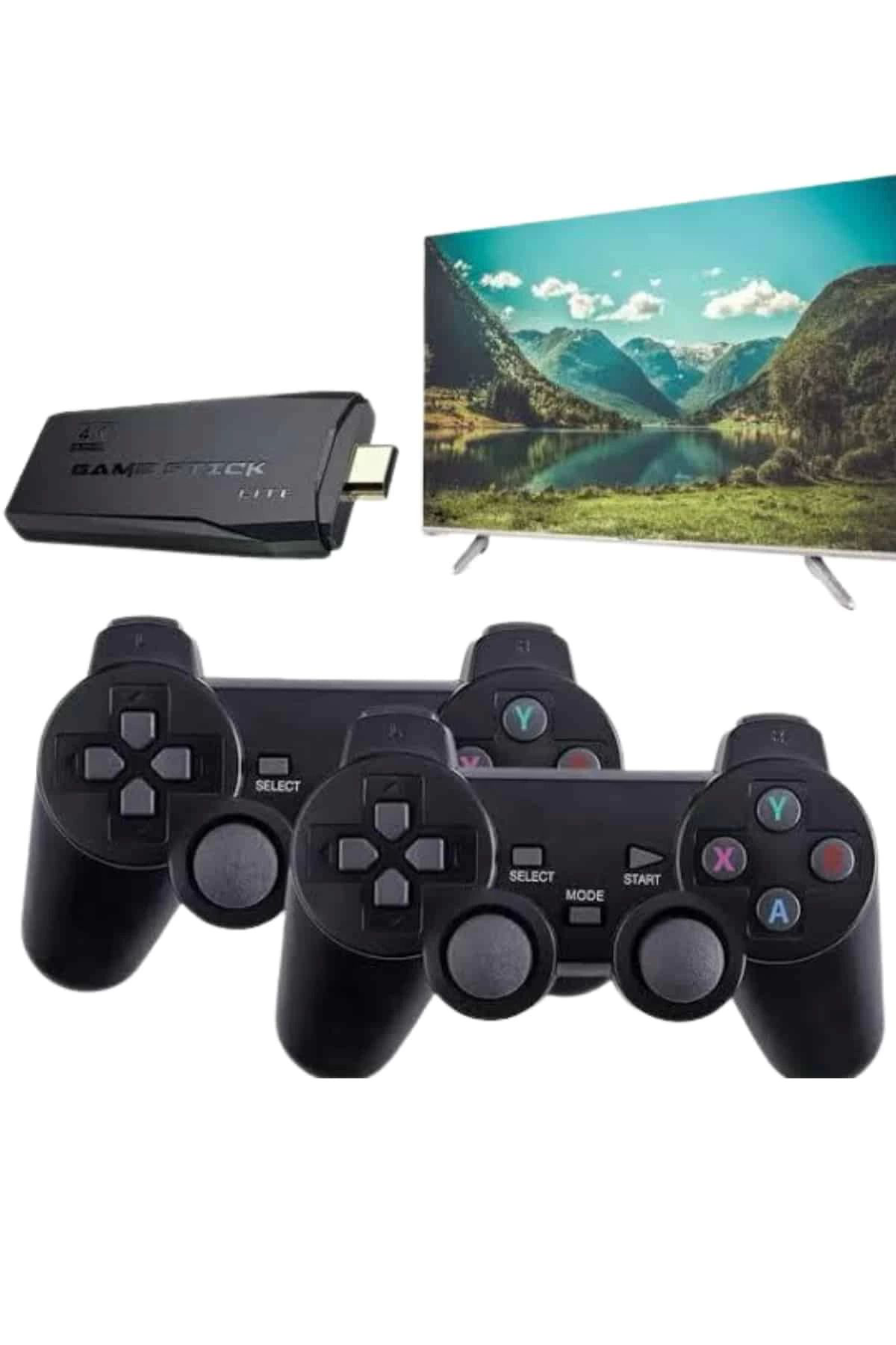 Yusuftex Retro Game Stick Çift Kol Kablosuz Atari Oyun Konsolu 2.4G Uyumlu