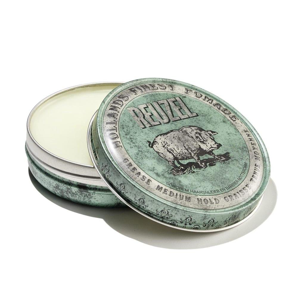 Reuzel  Green Pomade Grease Kalin Telli Ve Kivircik Saçlar İçin 34