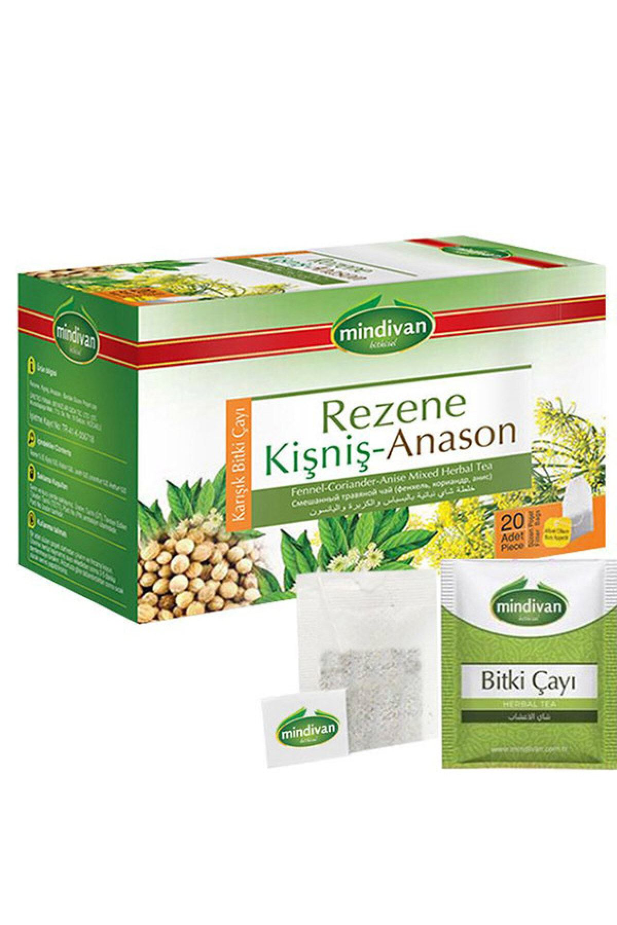 Mindivan Rezene Kişniş Anason Çayi 20'Li