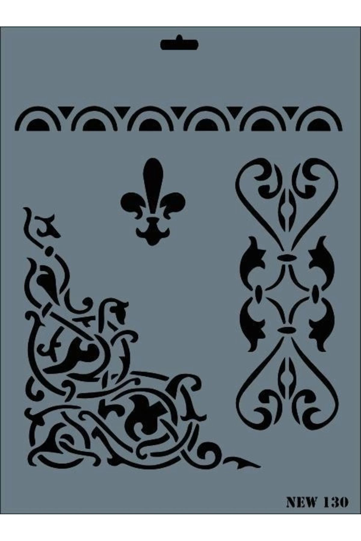 Magazadanal Rich New Seri N-130 Stencil 35X25 Cm